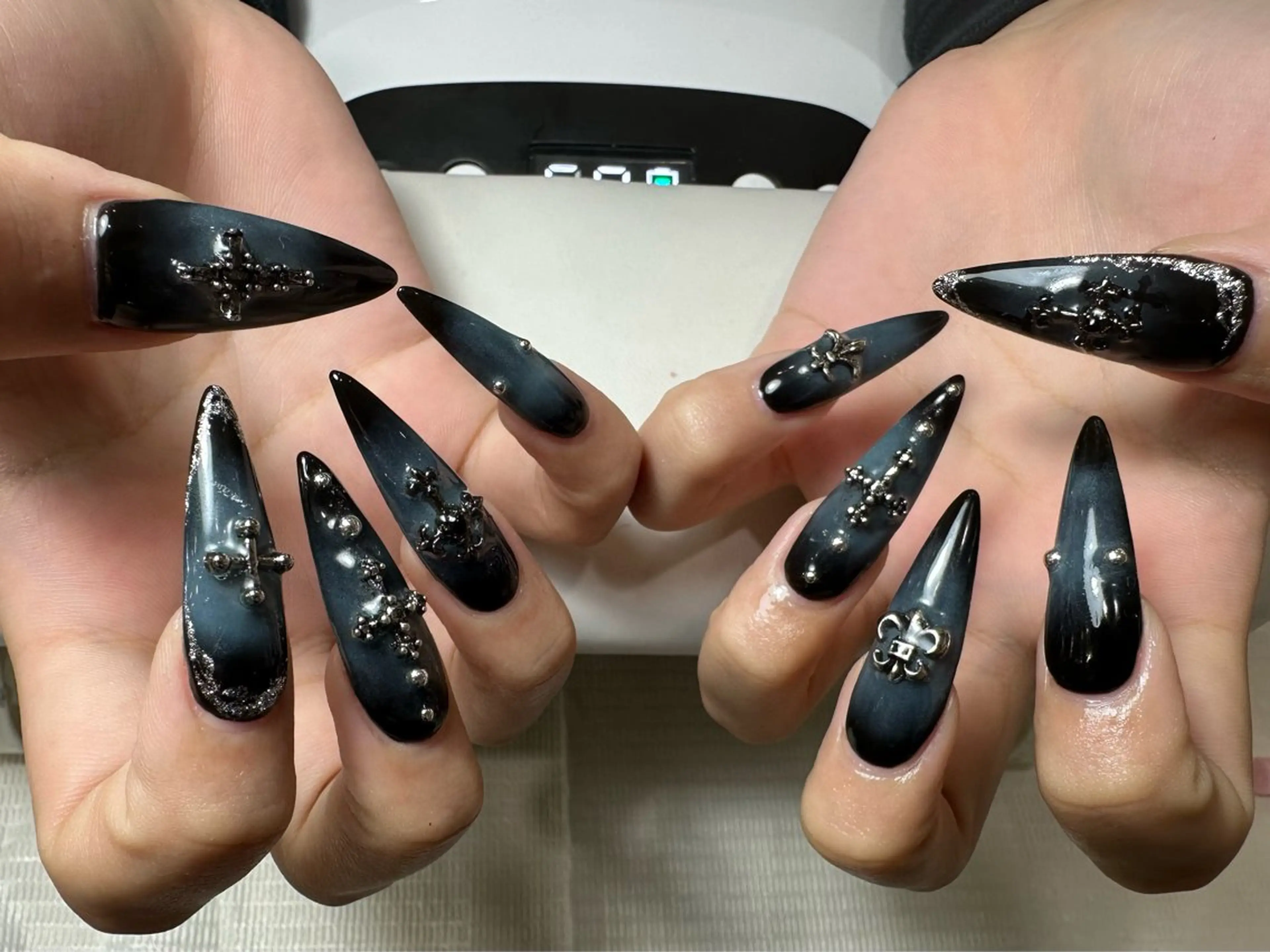 ネイル グラデーション ラメ(グリッター) ハンドネイル Rin Nailのネイルデザイン