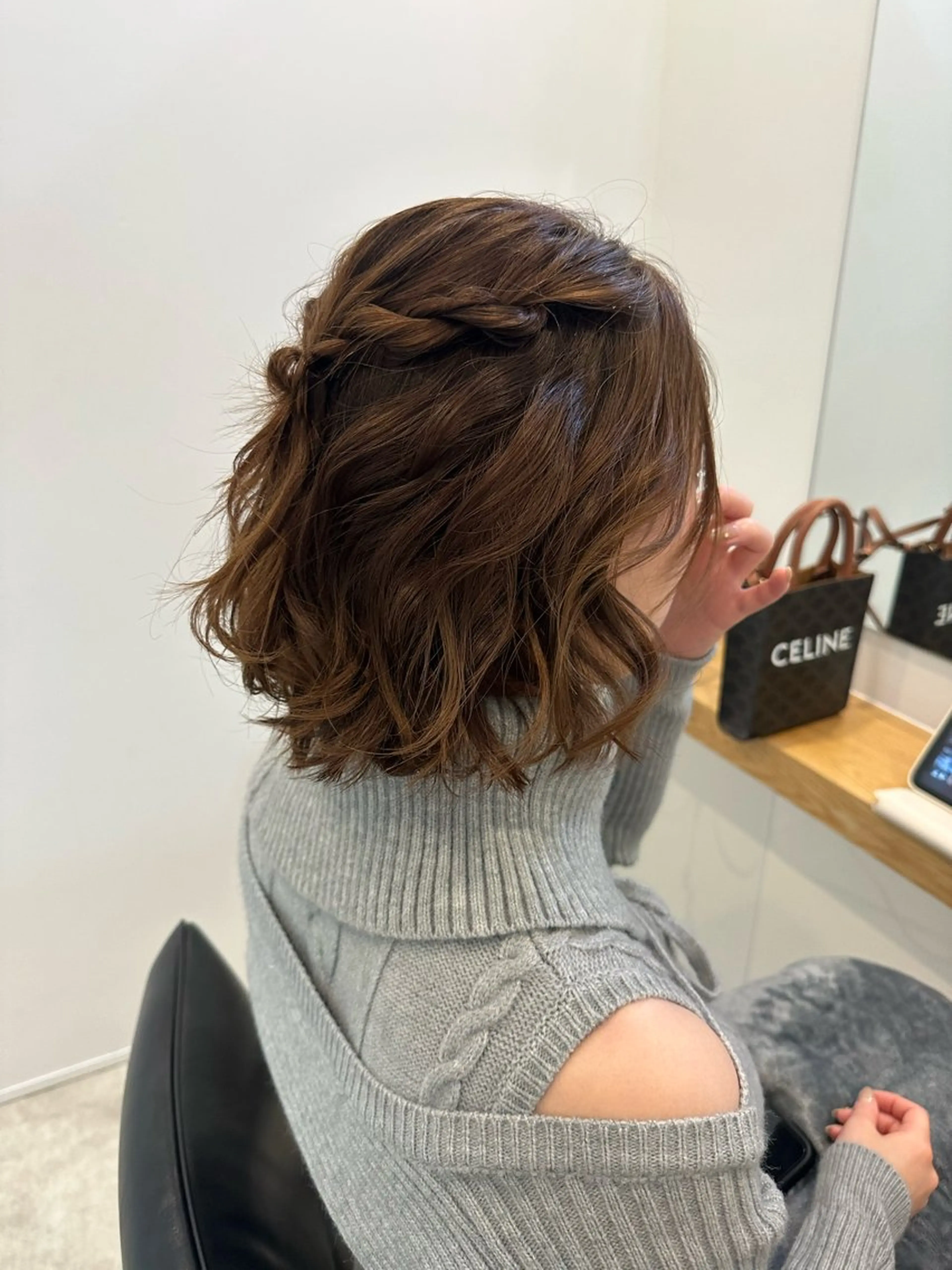 ショート ヘアアレンジ ヘアセット ヘアセット/艶カラー 💐nao.のヘアスタイル