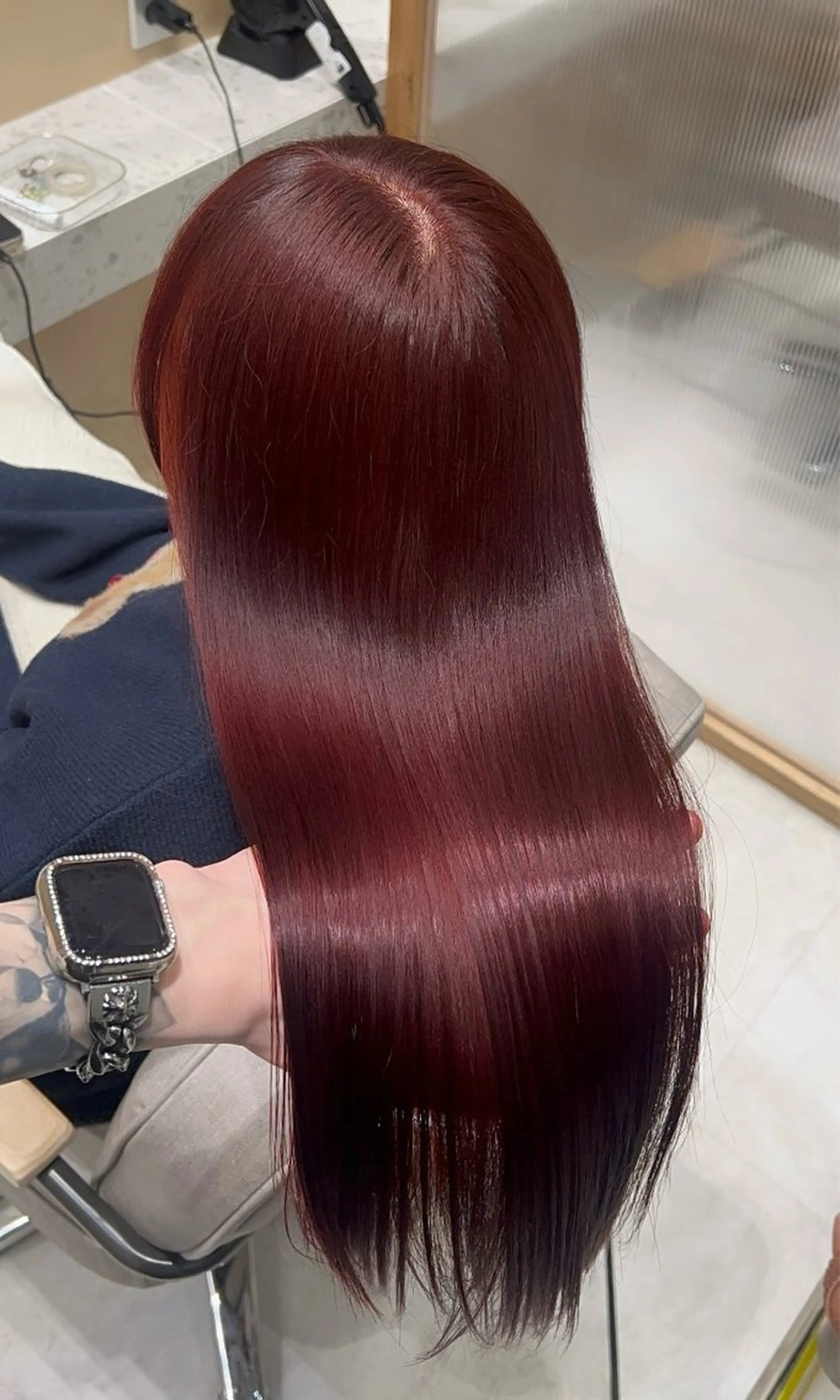 ロング ピンクブラウン ピンクラベンダー 髪質改善 トリートメント カット ヘアカラー トリートメント 💎髪質改善/艶髪 💎mizuki💎のヘアスタイル