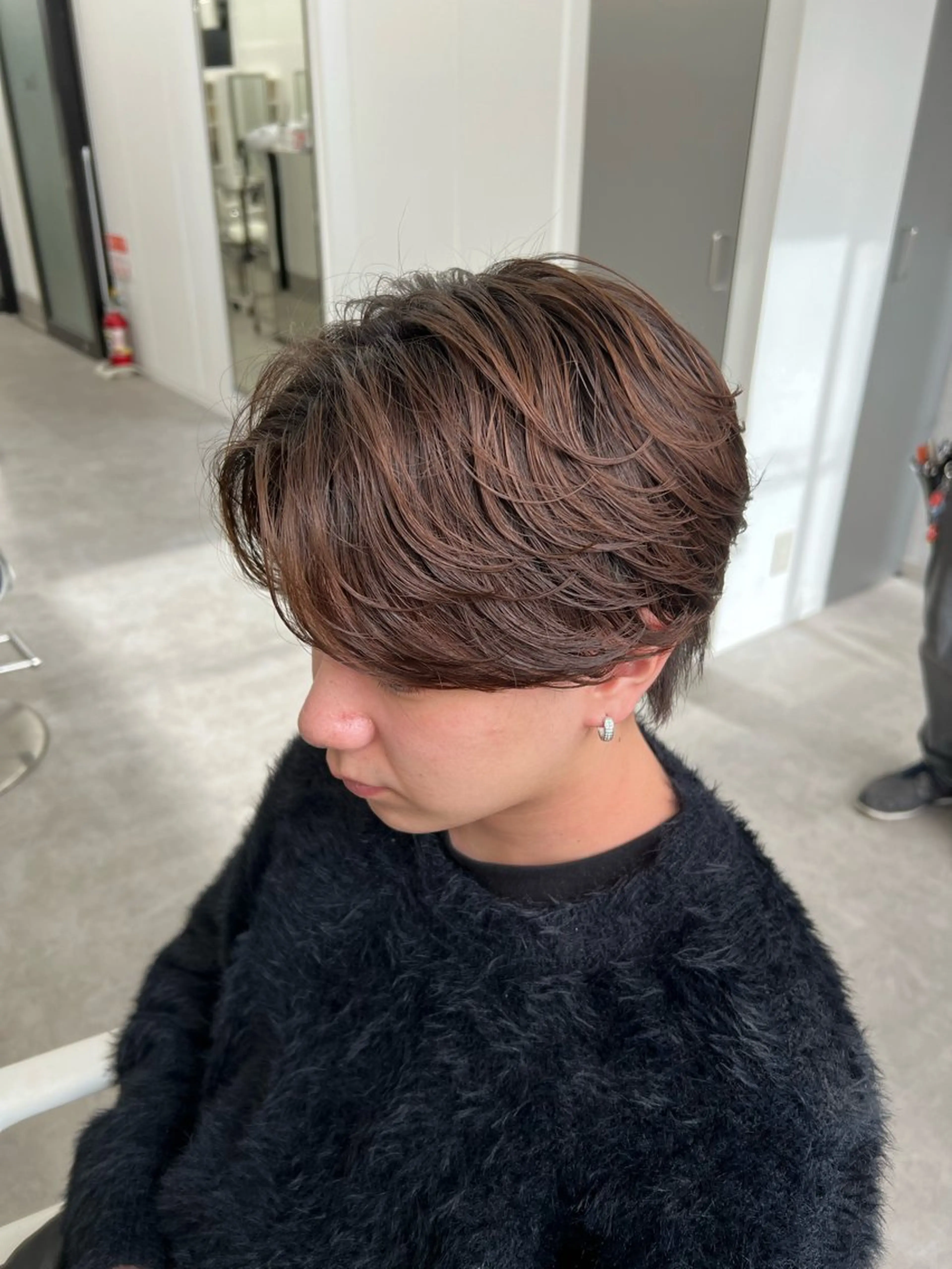 パーマ メンズ カット パーマ 曲がる 縮毛矯正/佐野友尉のヘアスタイル