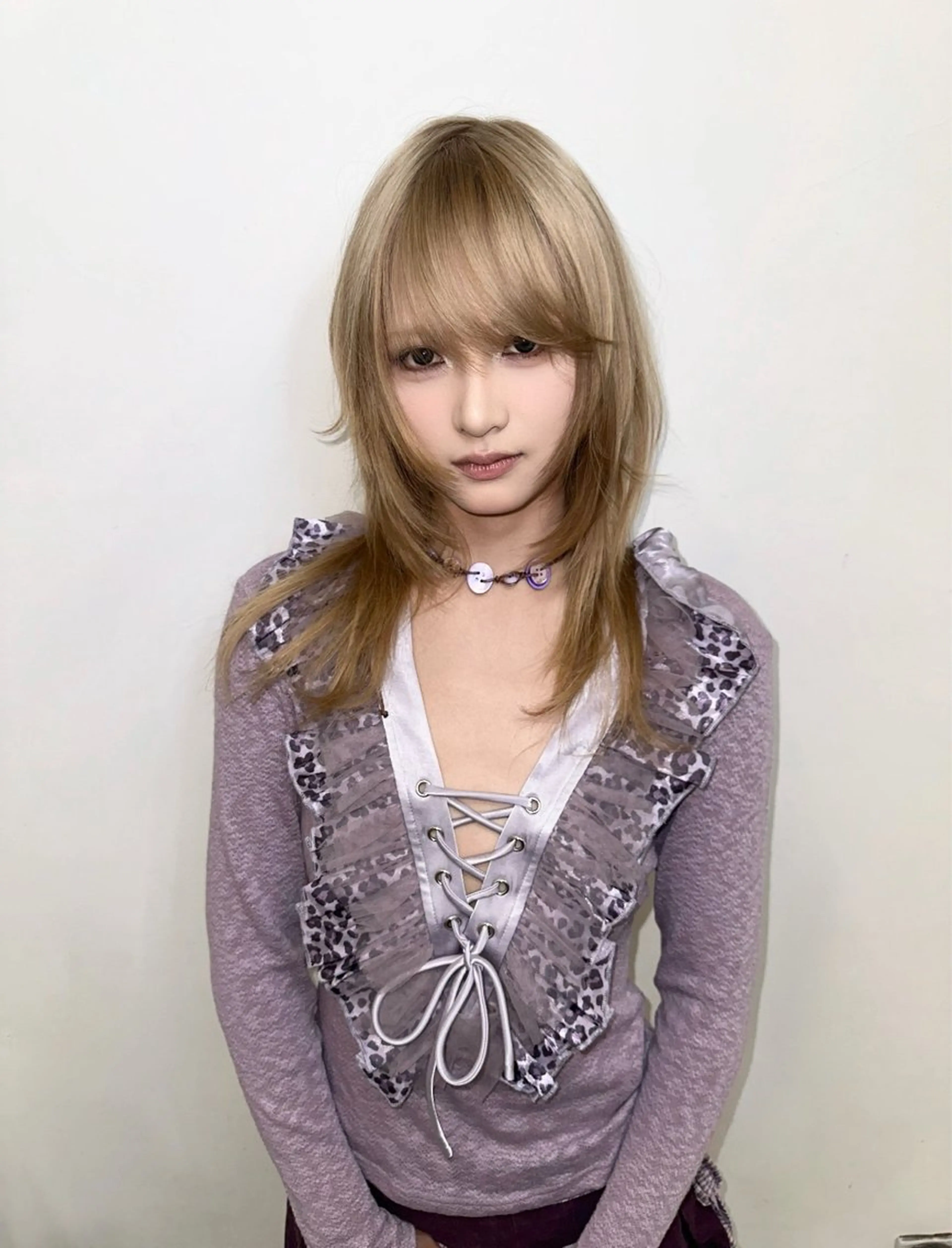 ミディアム カラー カット ヘアカラー トリートメント デザインカラー⭐︎★ 🐆hyo🐆のヘアスタイル