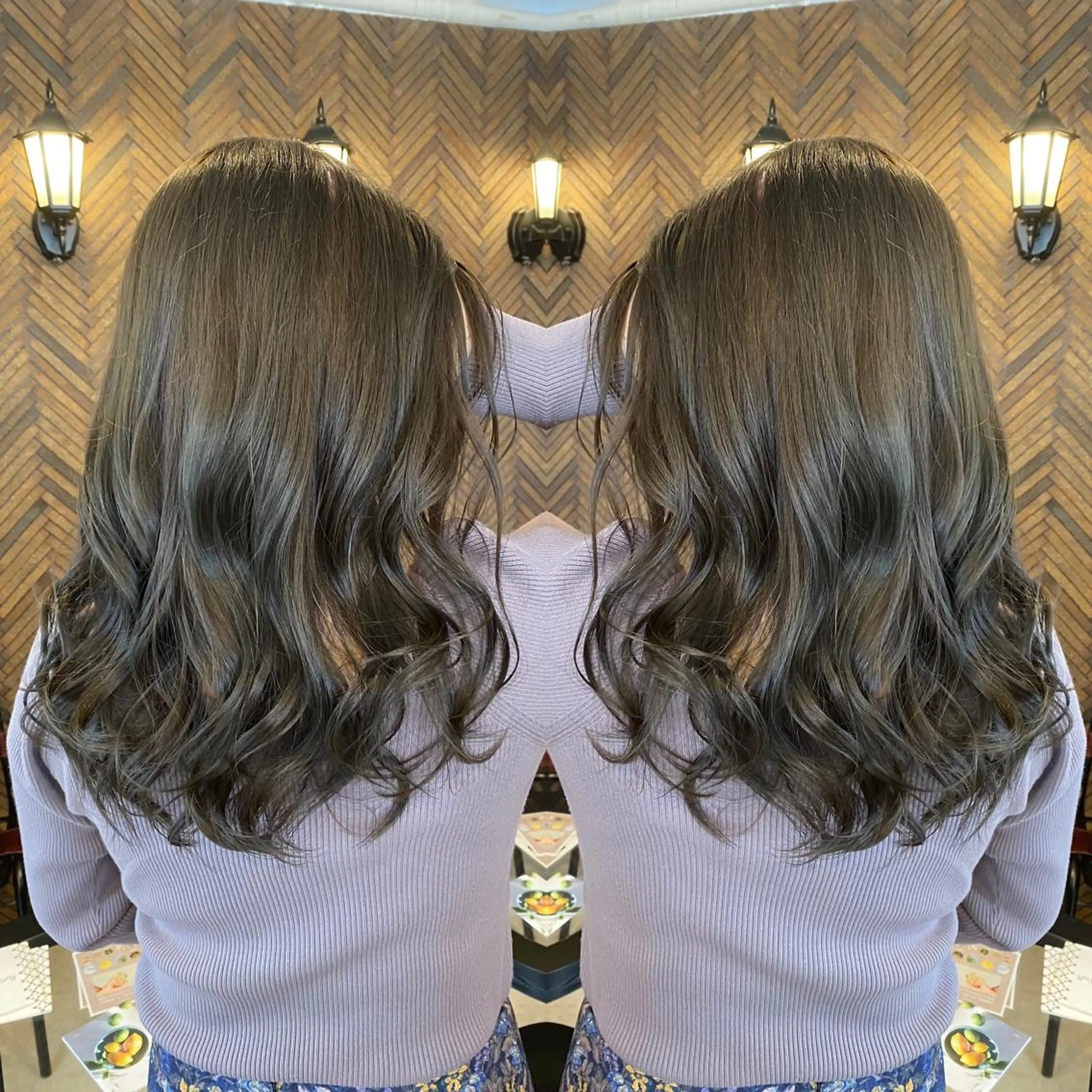 ロング カラー カット トリートメント tocca 💜石田愛結💜のヘアスタイル