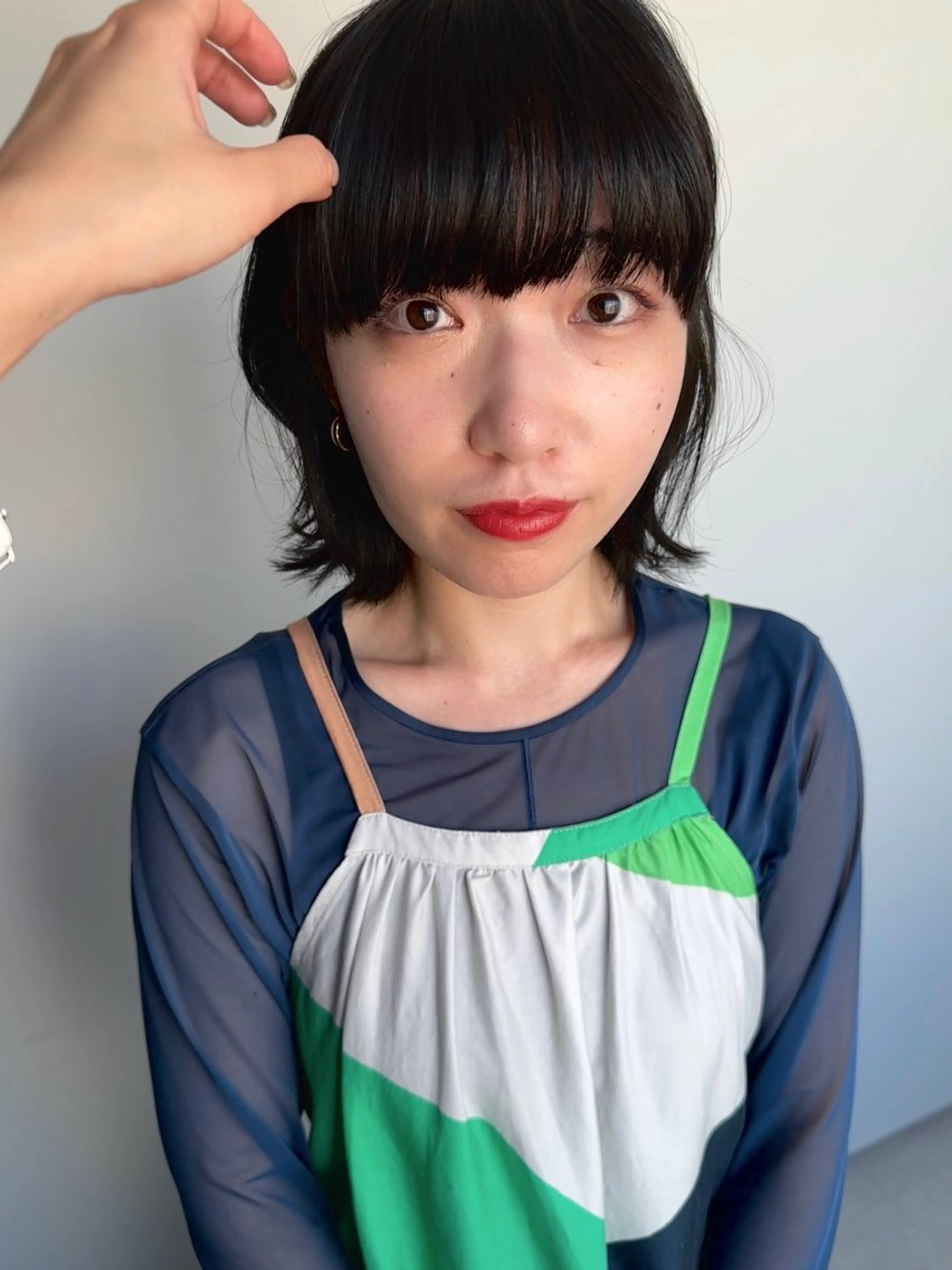 セミロング お悩み解決パーマ hana🩰のヘアスタイル