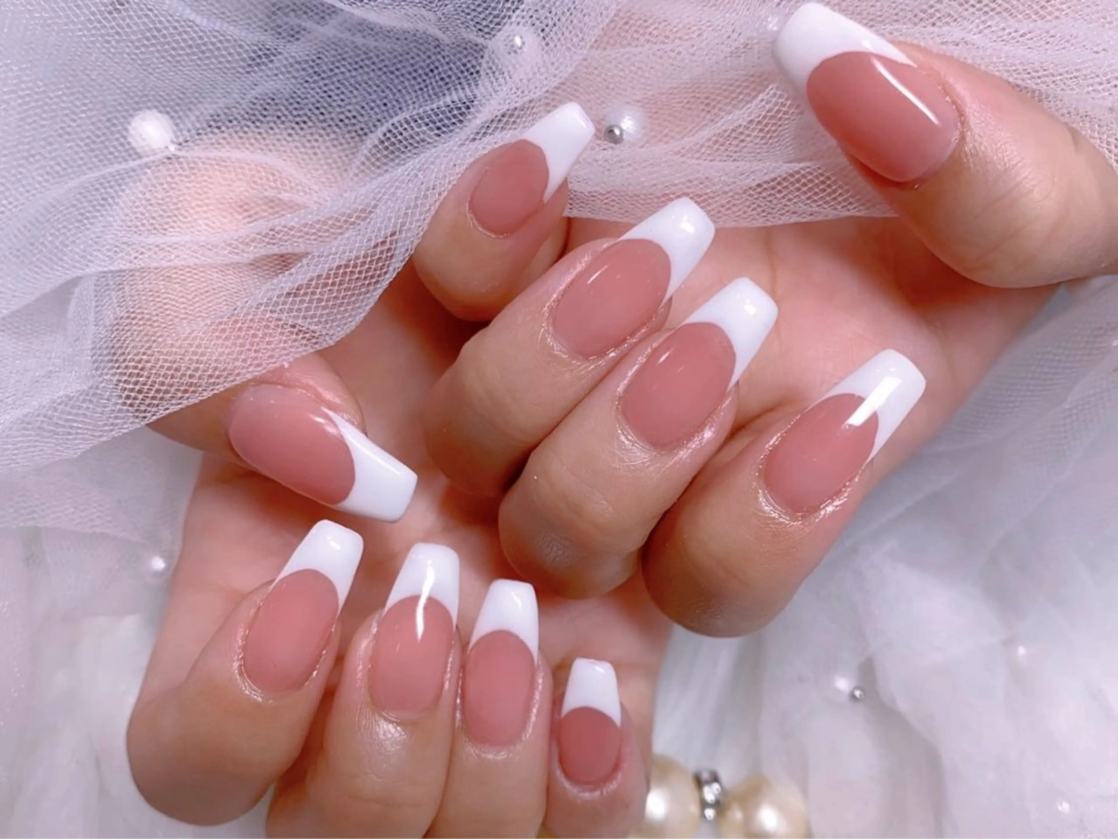 ❤️フレンチ❤️カラーグラデーション❤️ 《自爪/オフ別料金》の写真