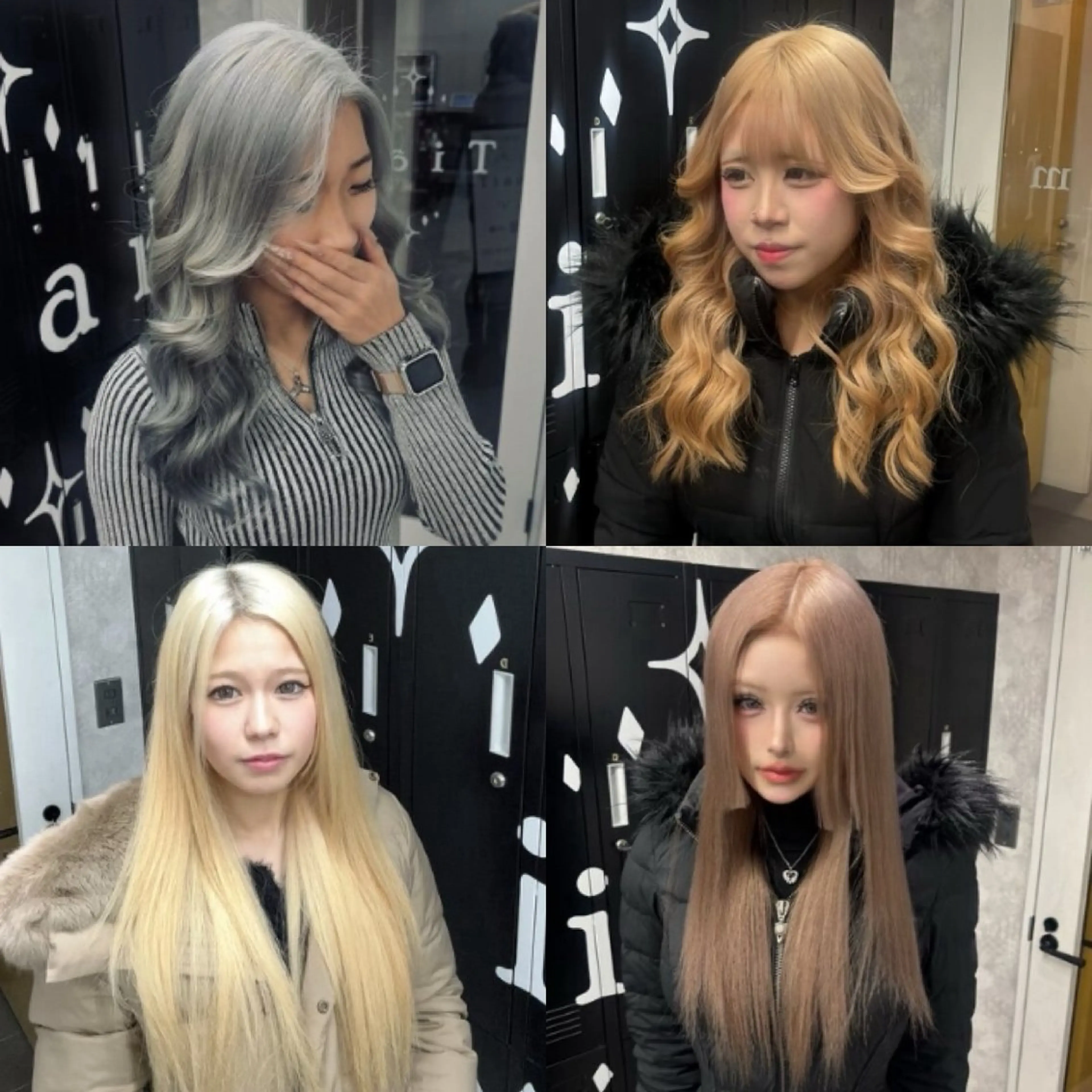 セミロング カラー ヘアカラー トリートメント ギャル/ハイトーン 特化/ルイヤのヘアスタイル