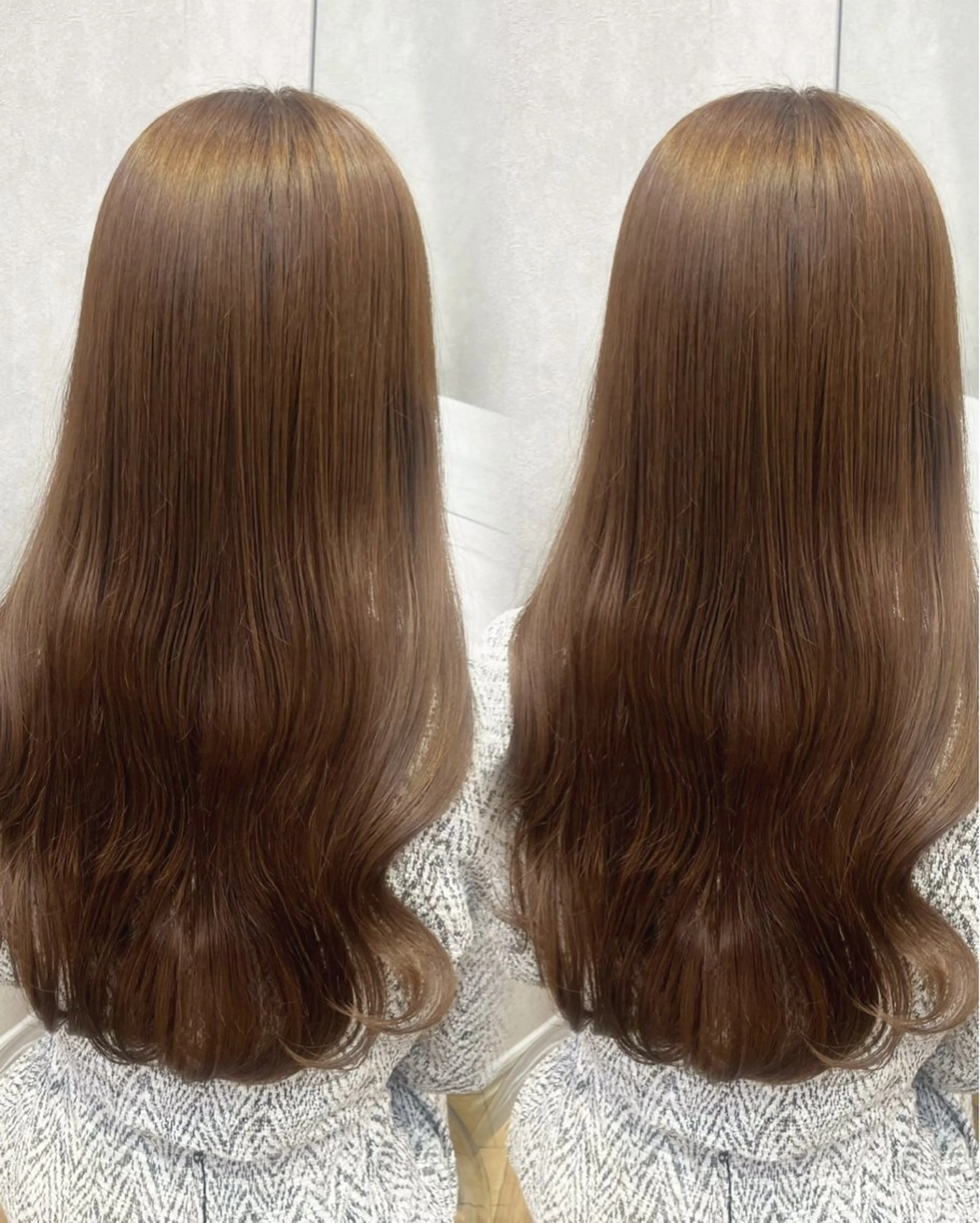 ロング カット ヘアカラー トリートメント 韓国🎀レイヤー/艶 髪/縮毛矯正/ユリナのヘアスタイル