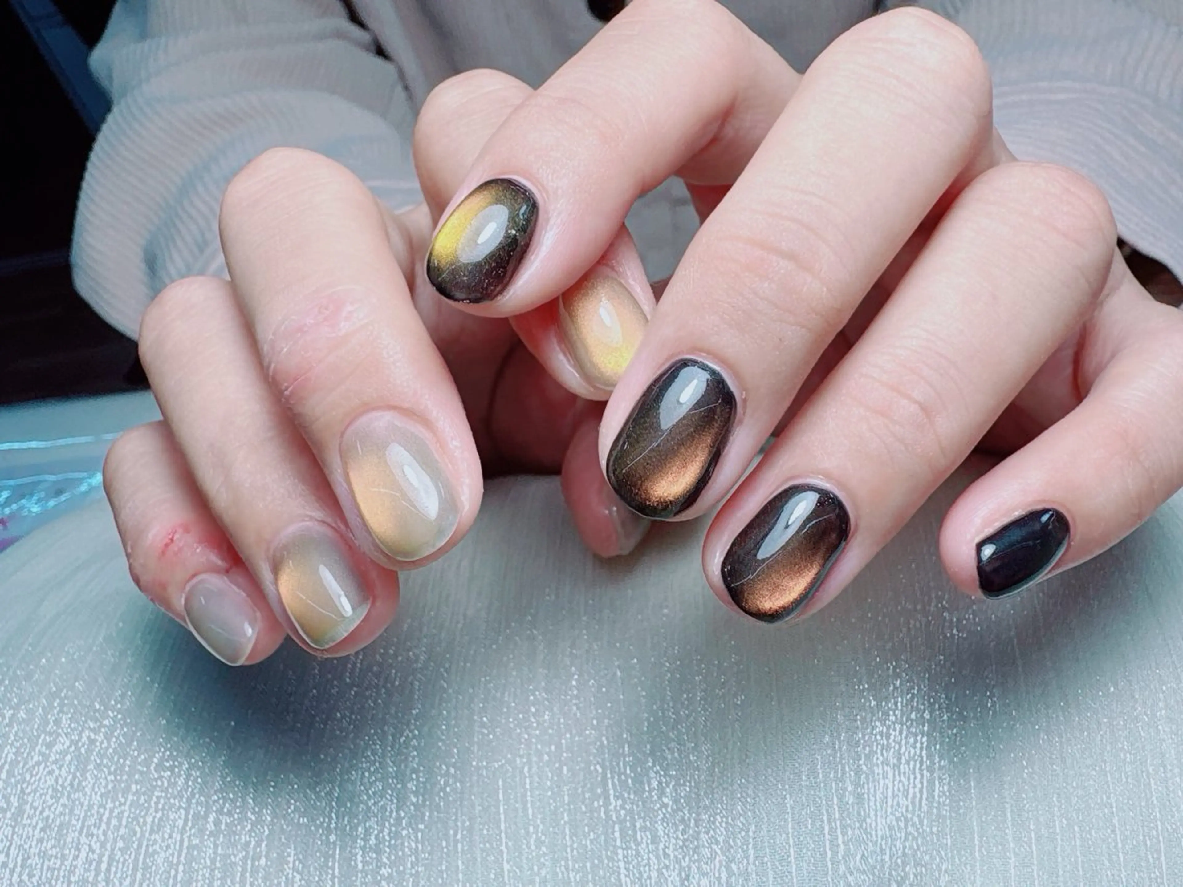 ネイル ハンドネイル Yuxi Beauty salon 【ユーシィー ビューティ サロン】所属・ユーシーネイルサロン 池田公園店のネイルデザイン