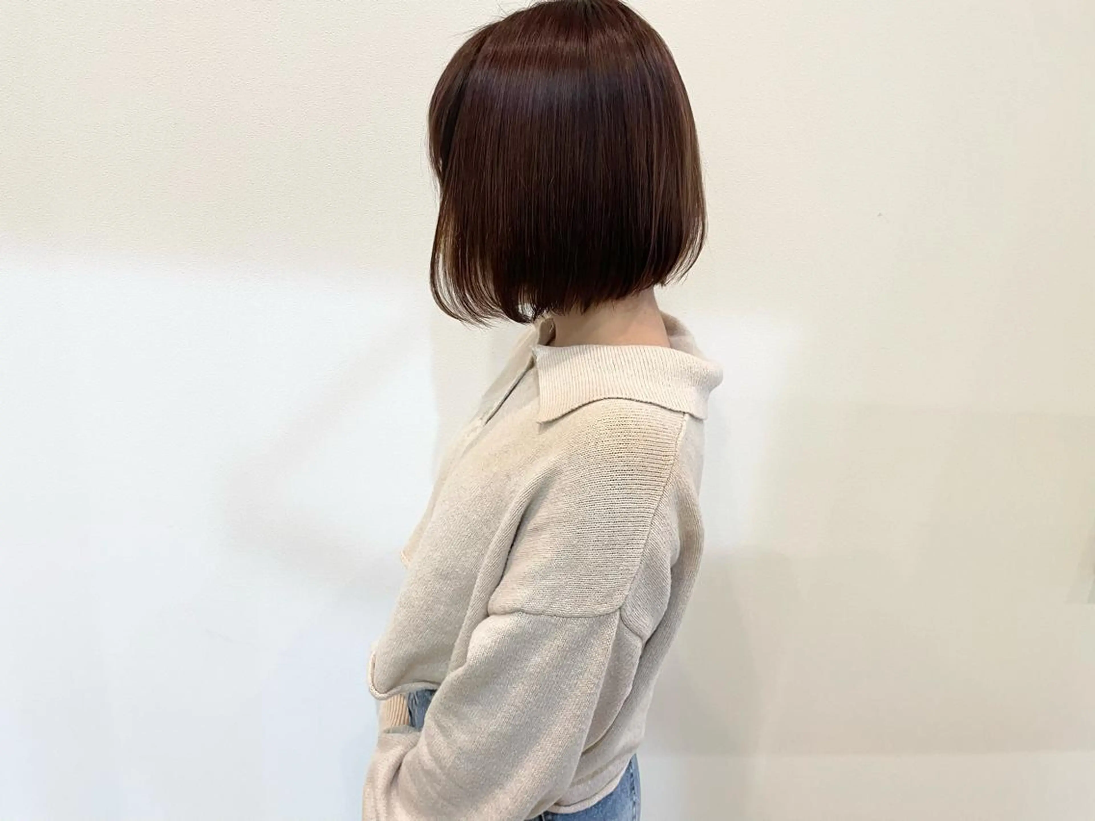 ミディアム ボブ カット ヘアカラー シェアサロンfreesha所属・マンツーマン 🌿大野千尋のヘアスタイル