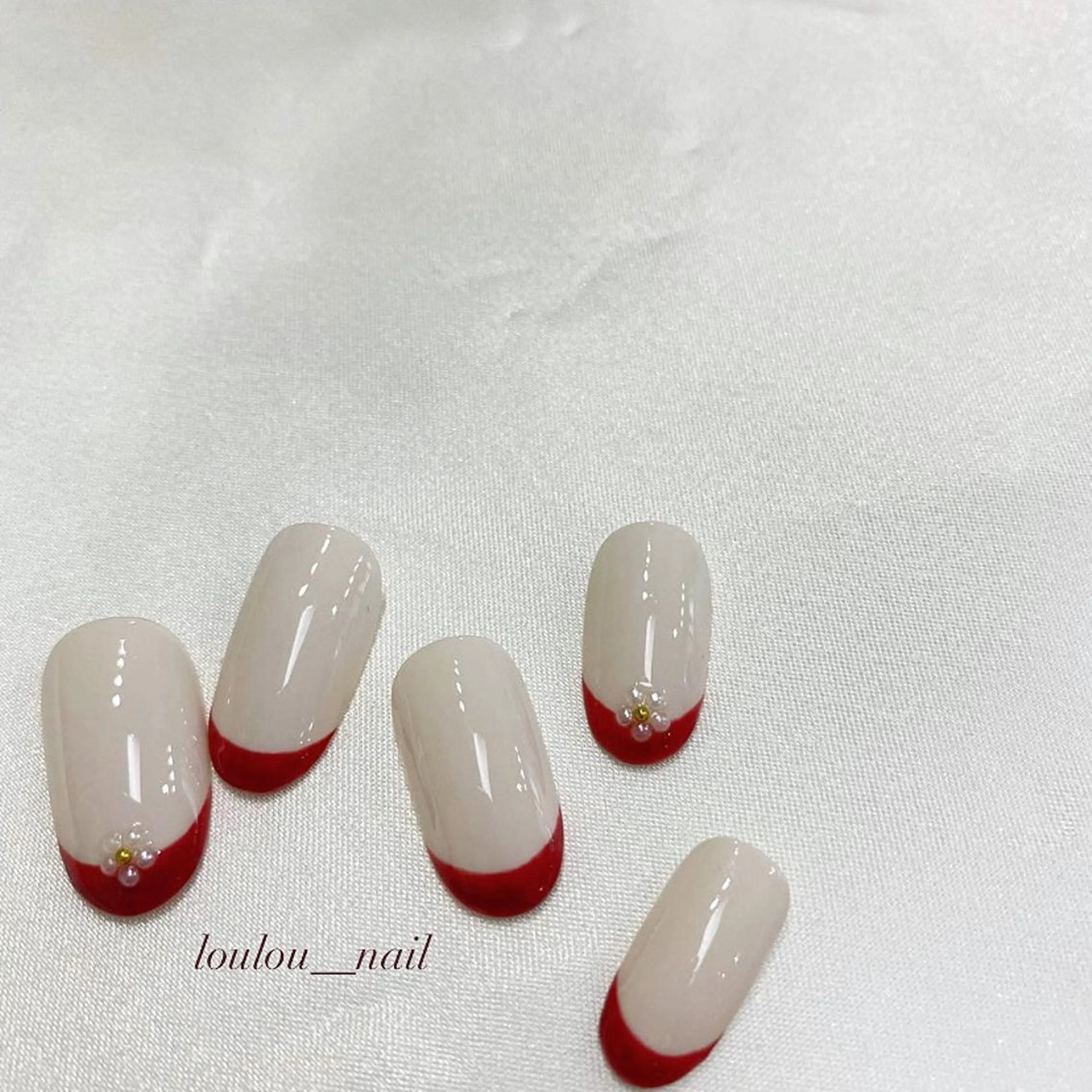 ネイル フレンチネイル 春ネイル loulou   _nail所属・葛西 知佳のネイルデザイン