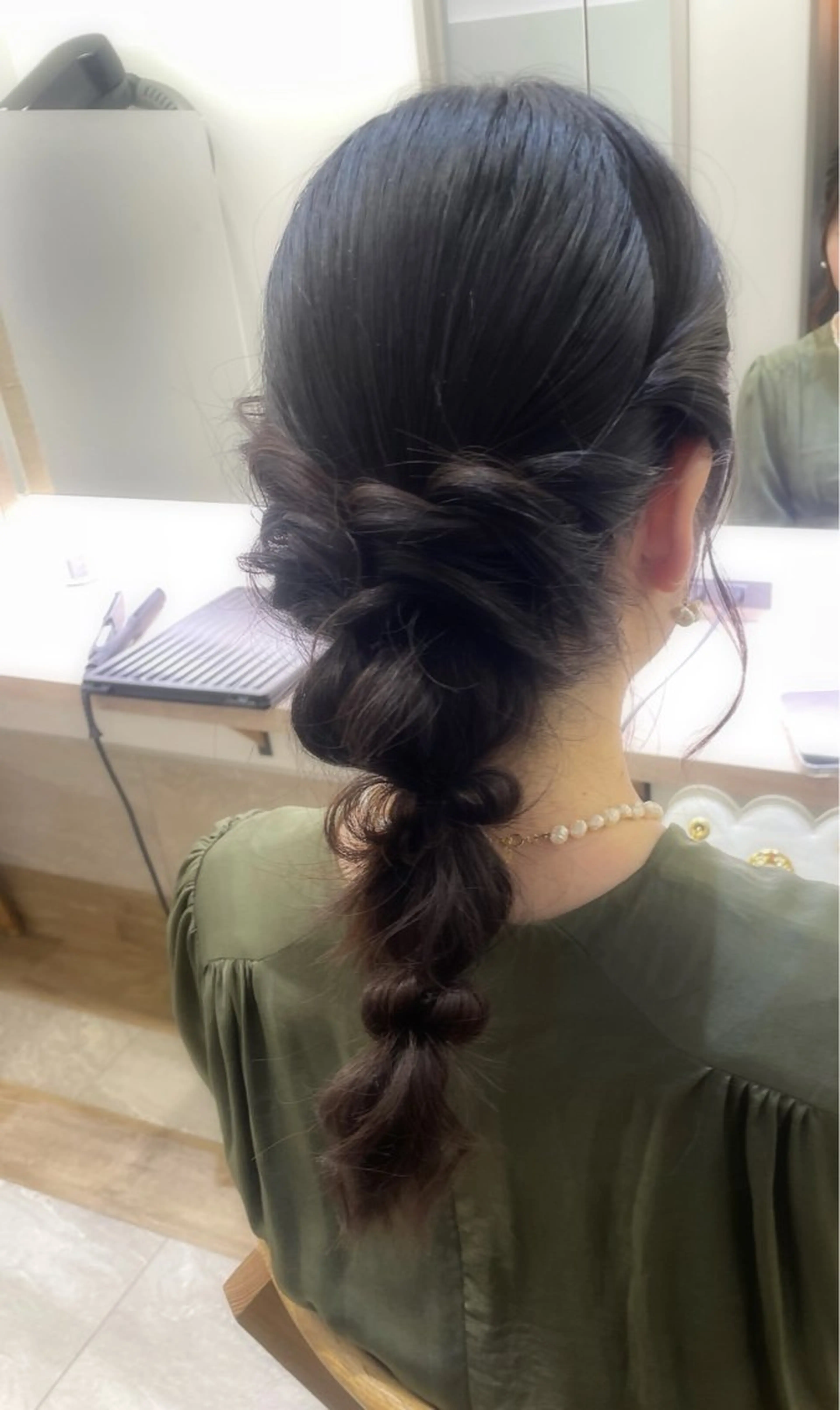 セミロング ヘアセット Go today shaire salon所属・BLEACH 🟥 PERM 天神🏆のヘアスタイル