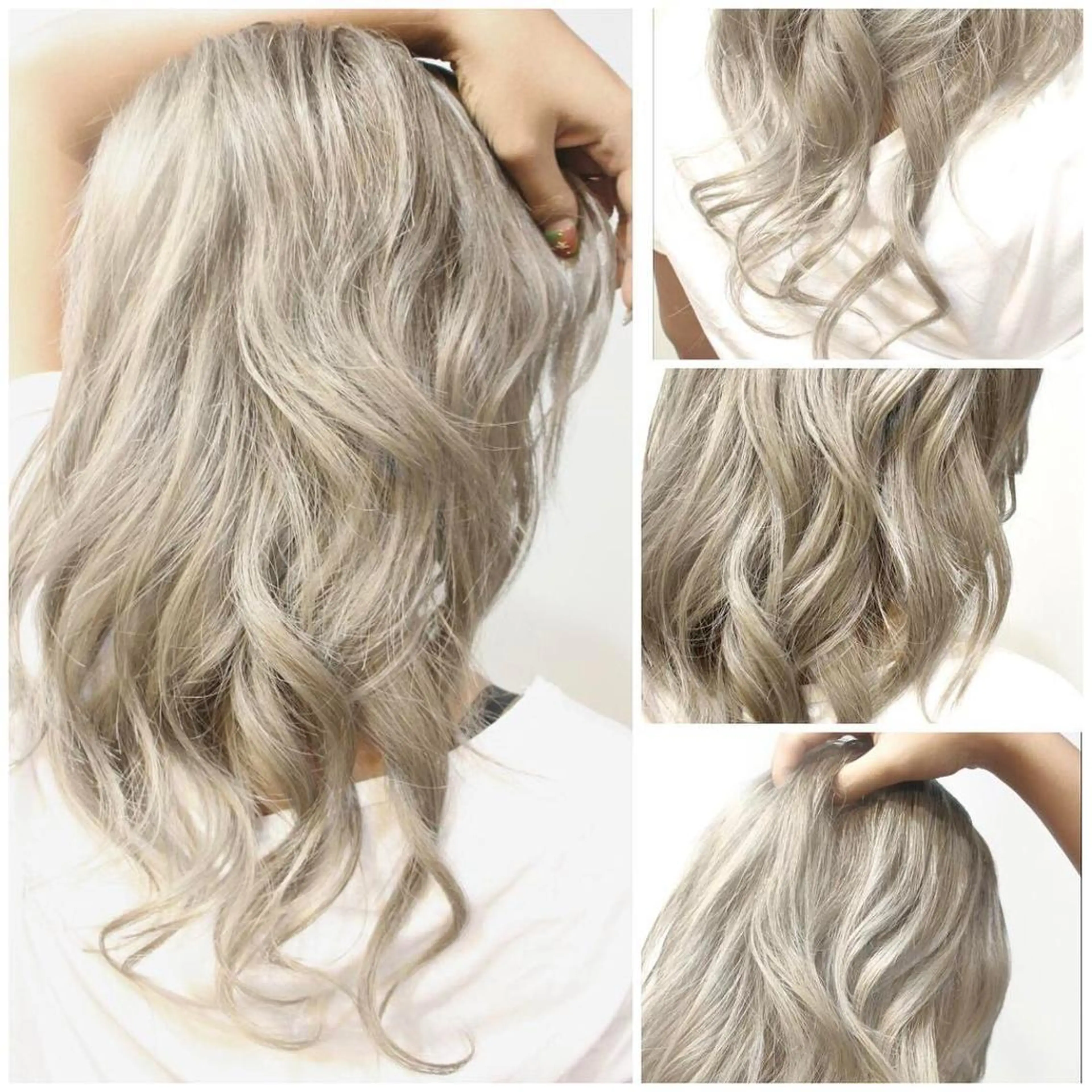 ミディアム カラー ヘアアレンジ アッシュ 透明感カラー ラベンダーカラー 外国人風カラー ヘアカラー トリートメント Shelltie Fiel (シェルティフィエル)所属・次世代シールエクステ 錦糸町 小泉 朋之のヘアスタイル