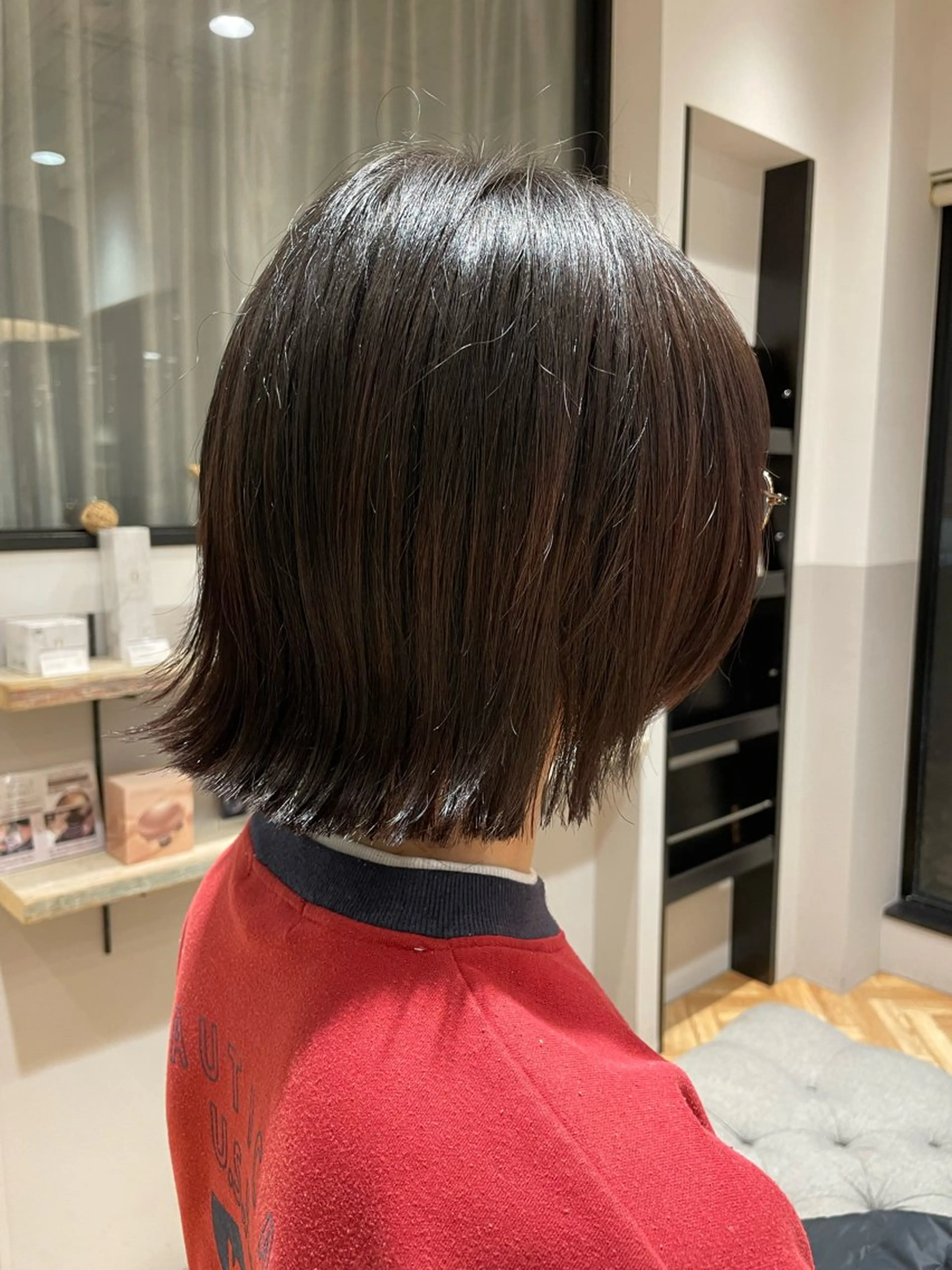 ミディアム 切りっぱなしボブ ボブ 目崎 丞のヘアスタイル