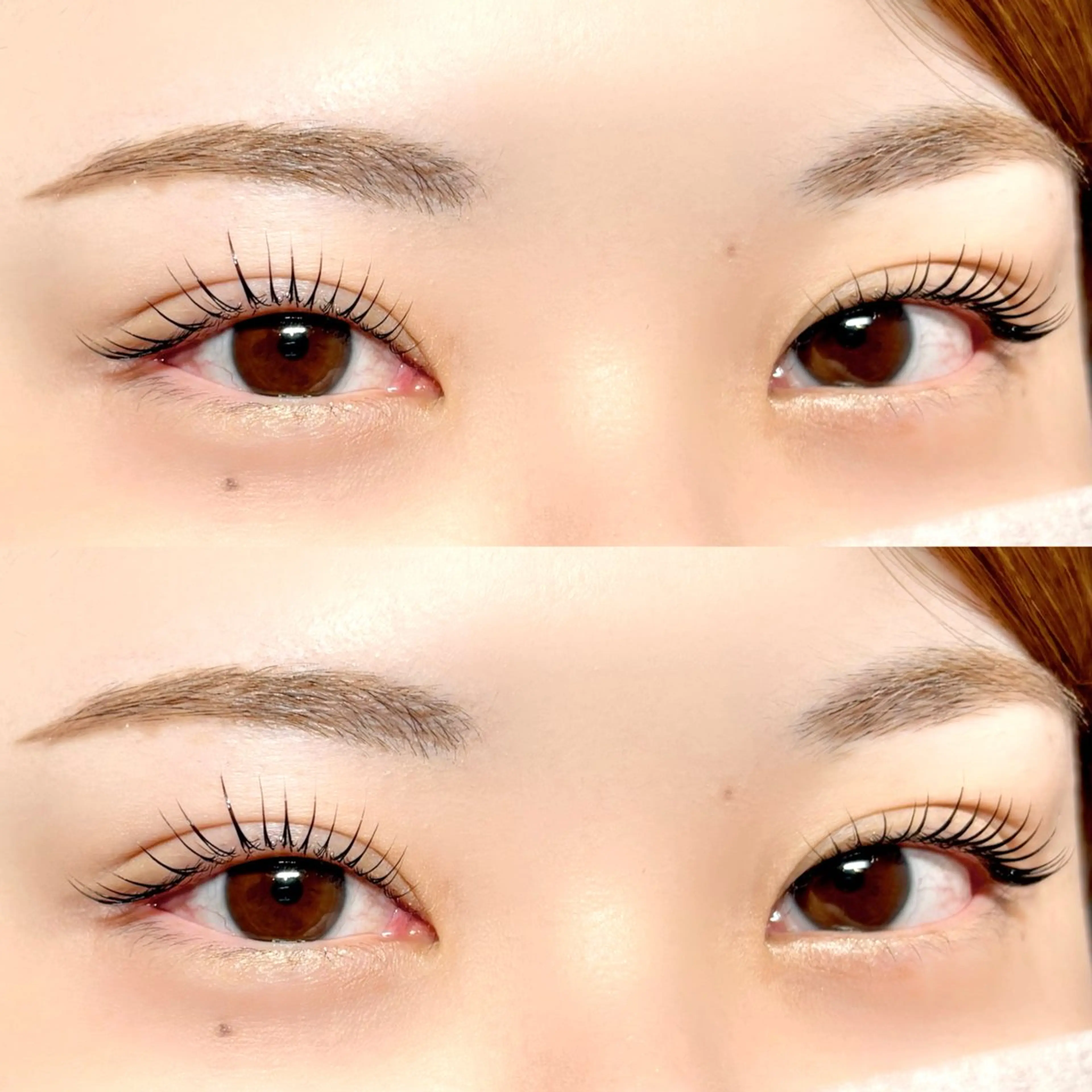 マツエク・マツパ ナチュラル パリジェンヌラッシュリフト まつげパーマ 一重×まつ毛パーマ 表参道eyelist KONOMIのマツエク・マツパデザイン