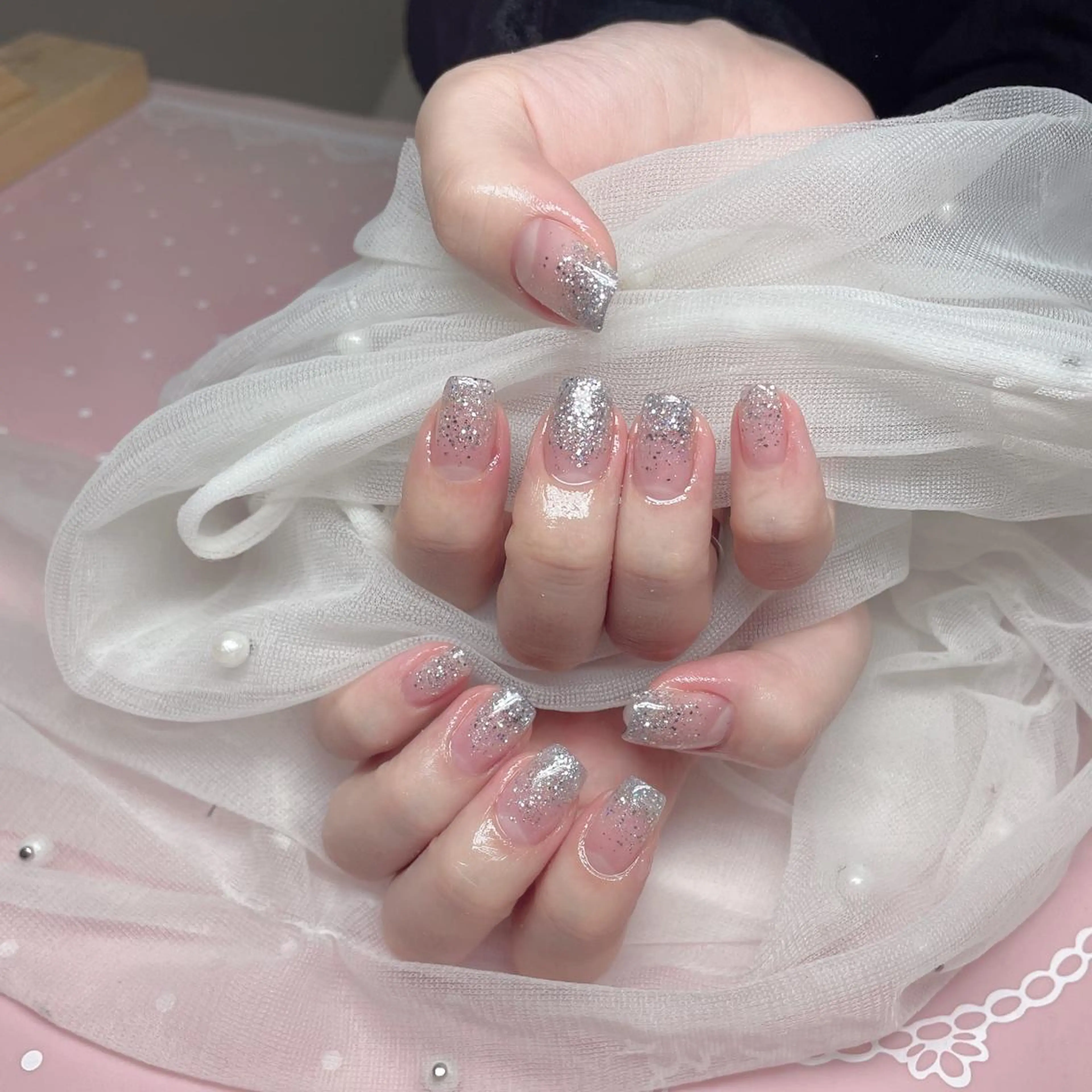 ネイル ラメ(グリッター) ラメグラデーション スカルプネイル Nail Salon kihi大塚店のネイルデザイン