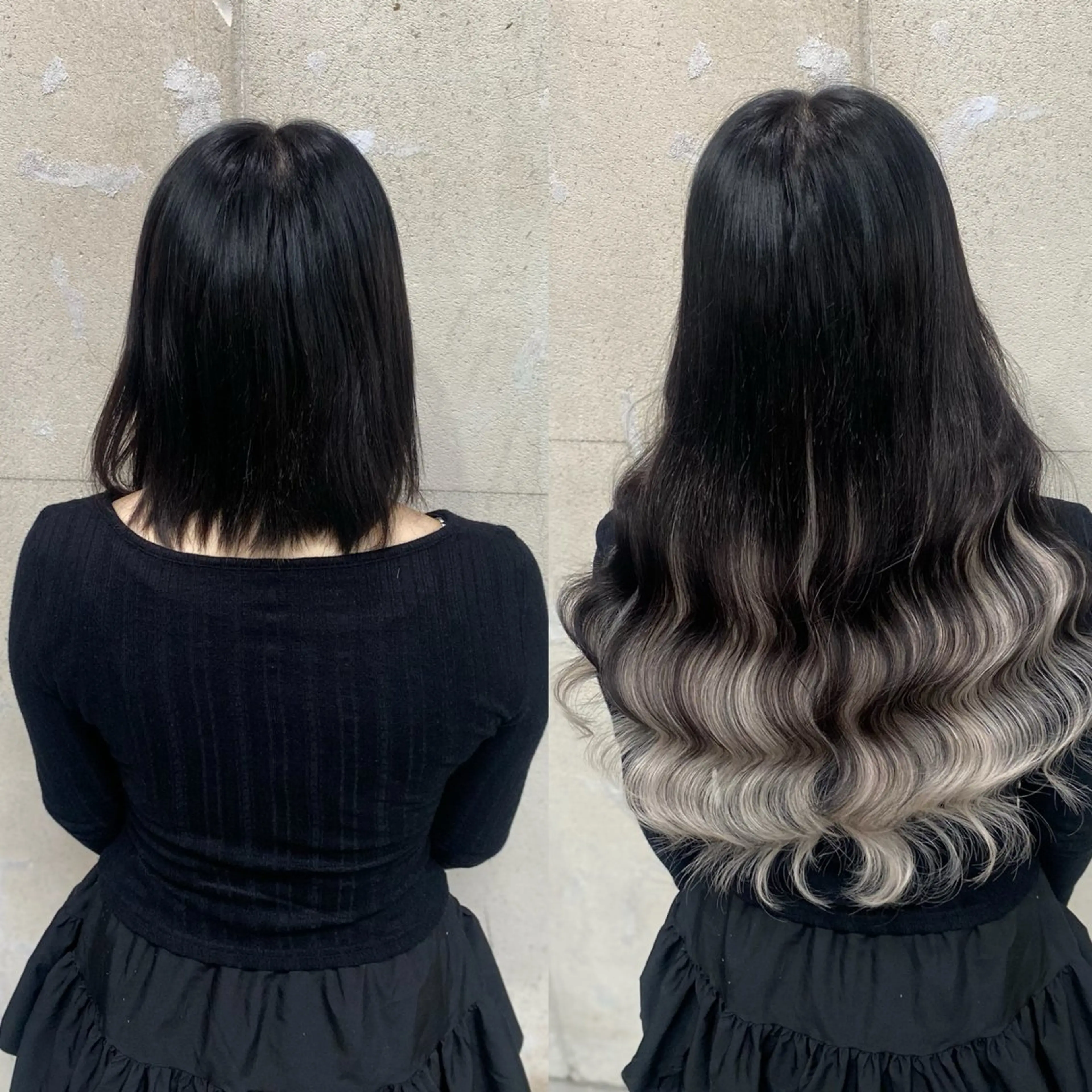 ロング エクステ ラブスタシー/Non ギャル/ハイトーンのヘアスタイル