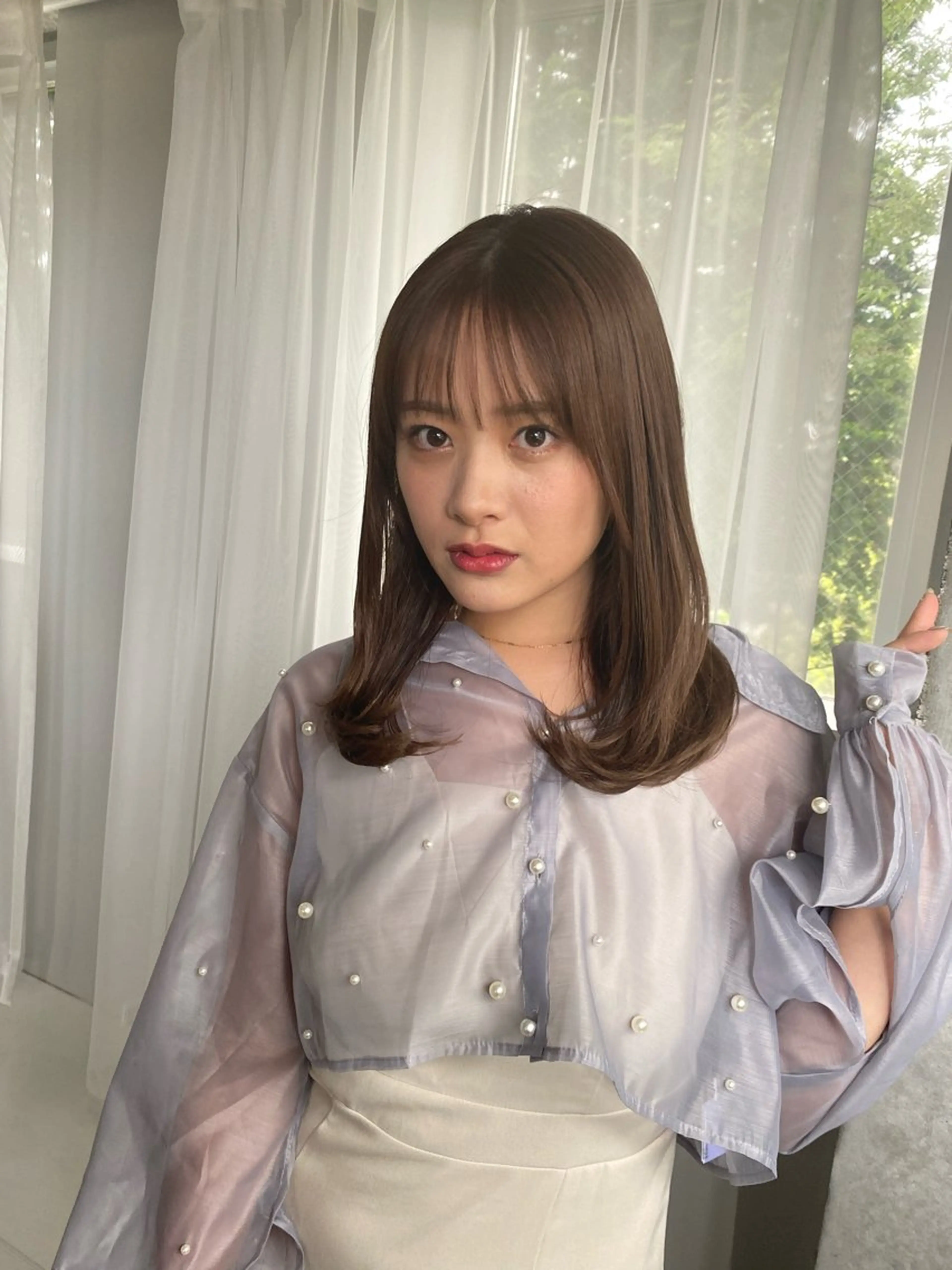 セミロング カラー Ash中目黒店 榊間茜のヘアスタイル