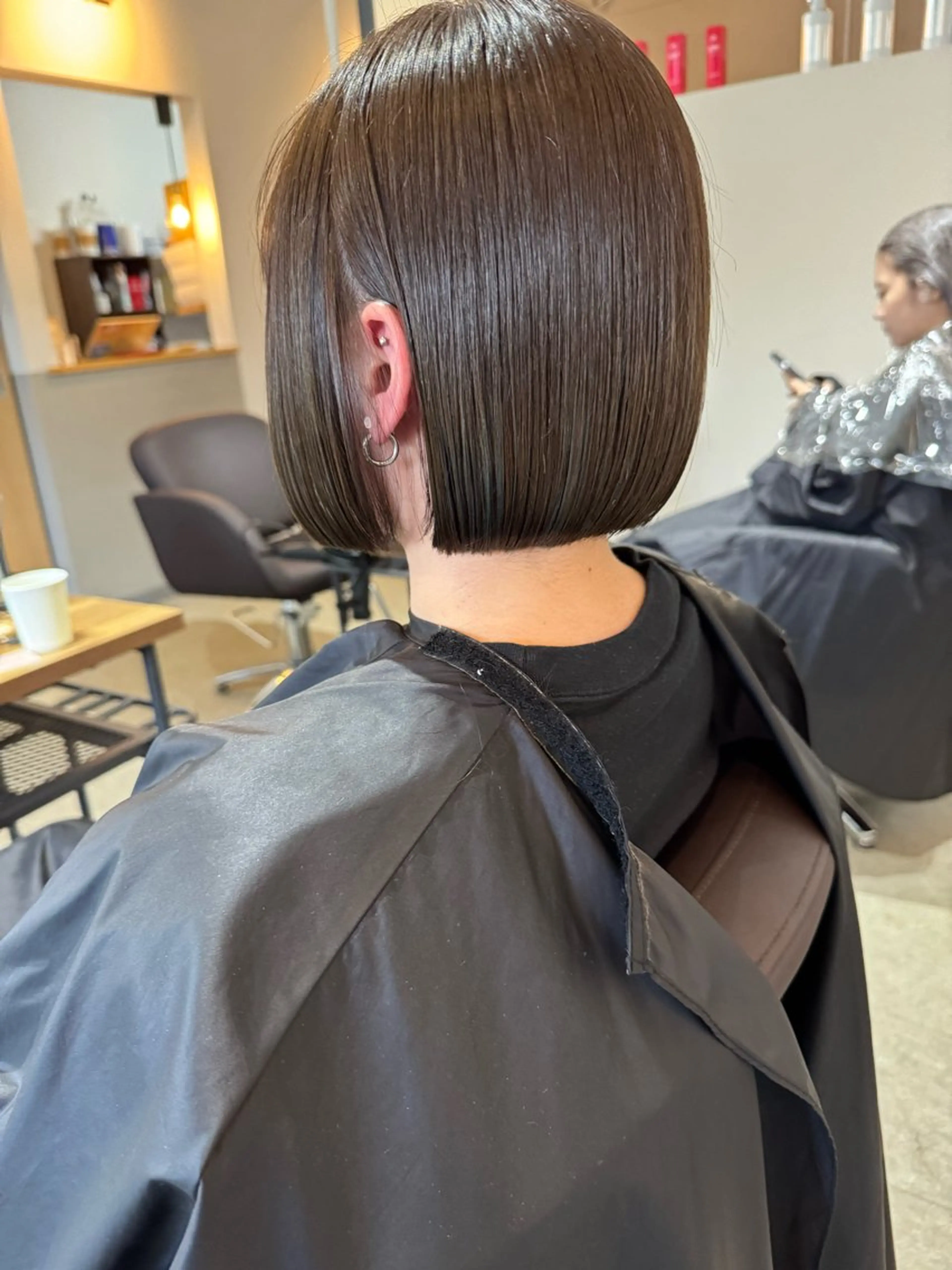 ショート ボブ 韓国風ヘア レイヤーカット ショートヘア 縮毛矯正 ✨髪質改善美髪矯正✨ ボブ/韓国レイヤー✨のヘアスタイル