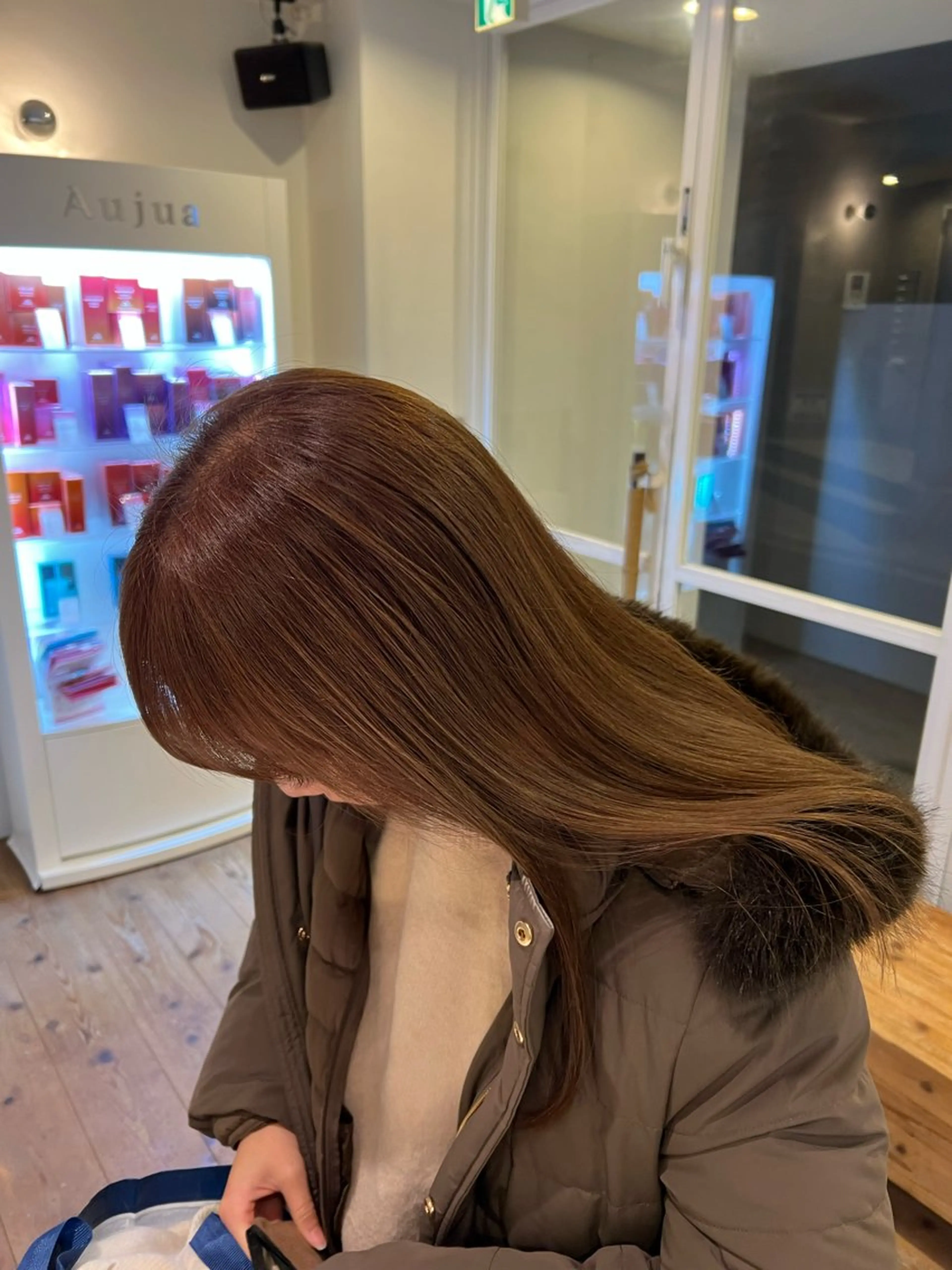 カラー ベージュカラー 森崎 優菜のヘアスタイル