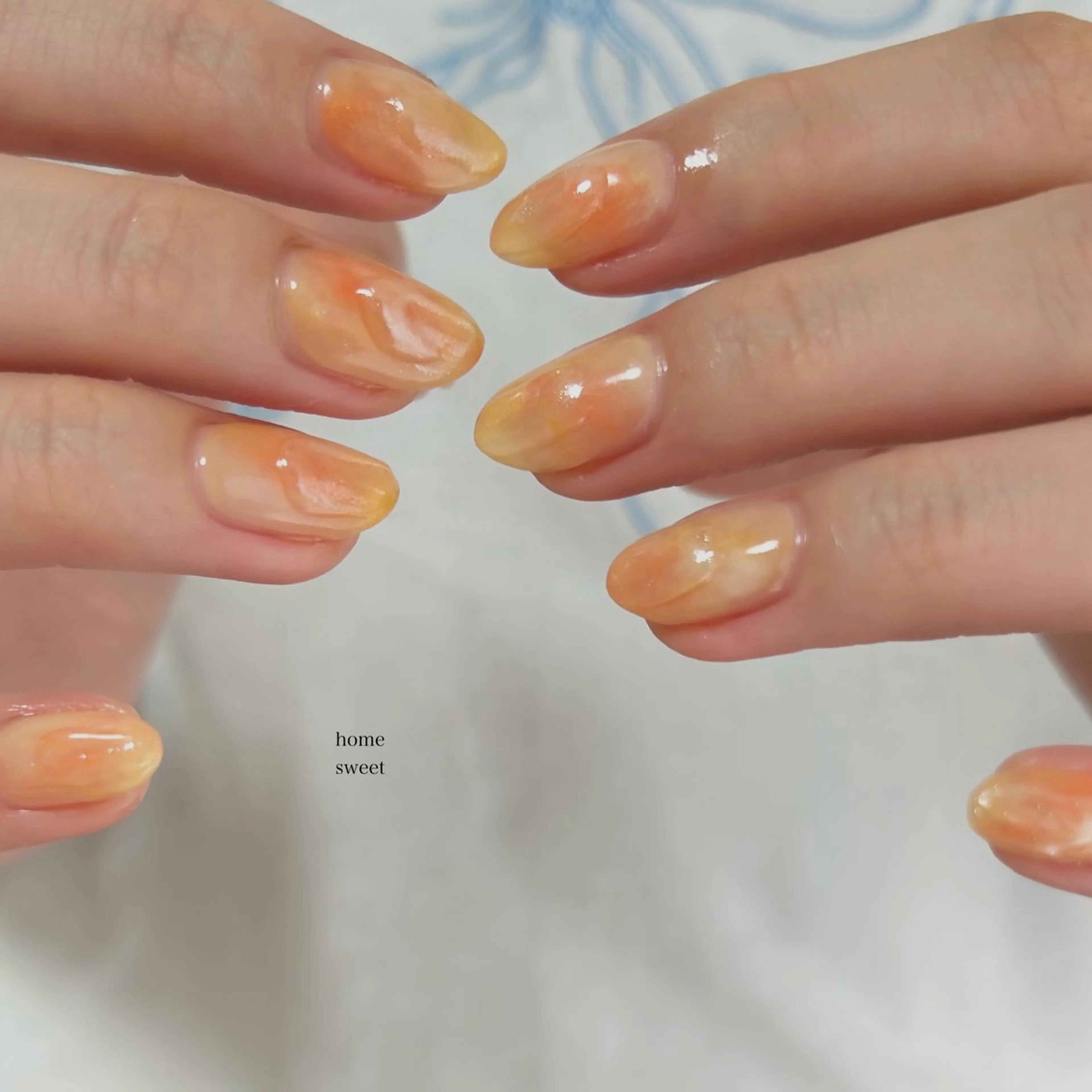ミディアム ハンドネイル ショートネイル. Home sweetのネイルデザイン