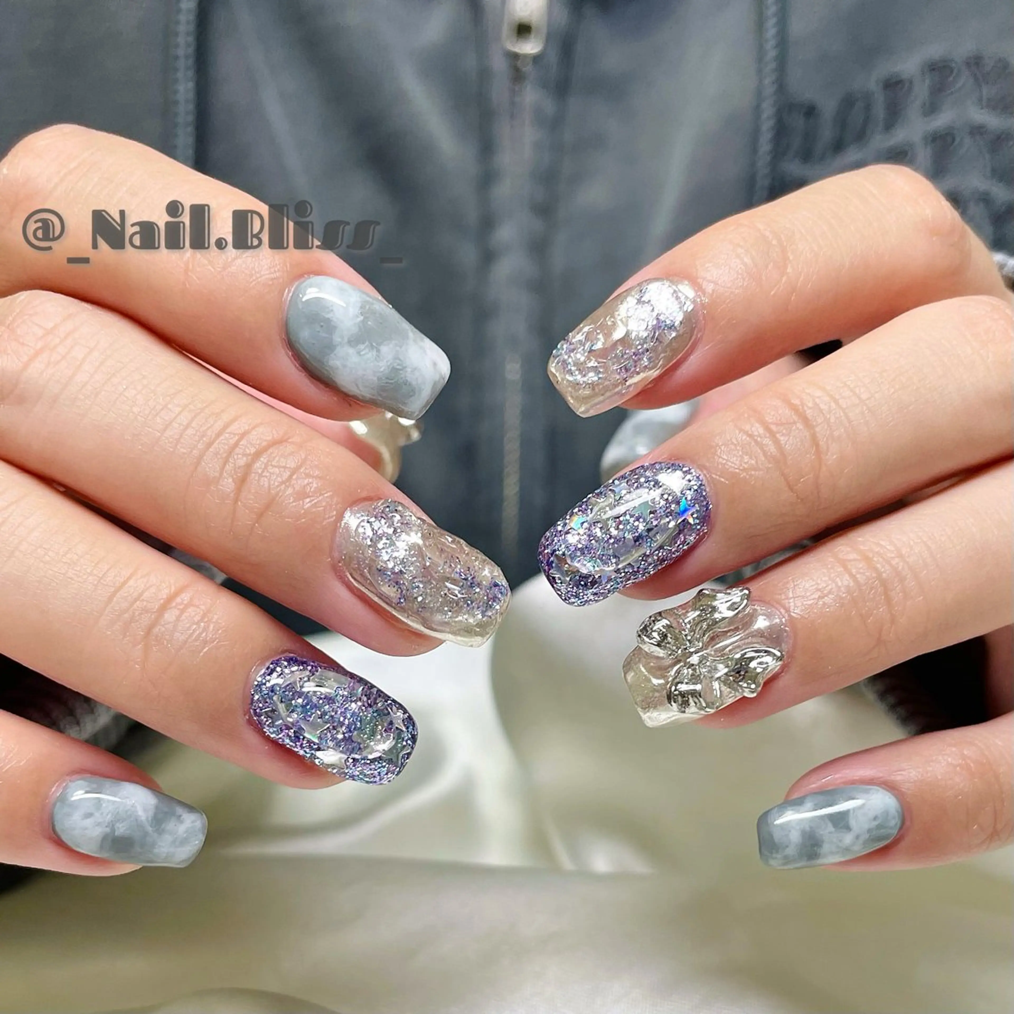 ネイル ぷっくりネイル ハンドネイル NAIL BLISSのネイルデザイン