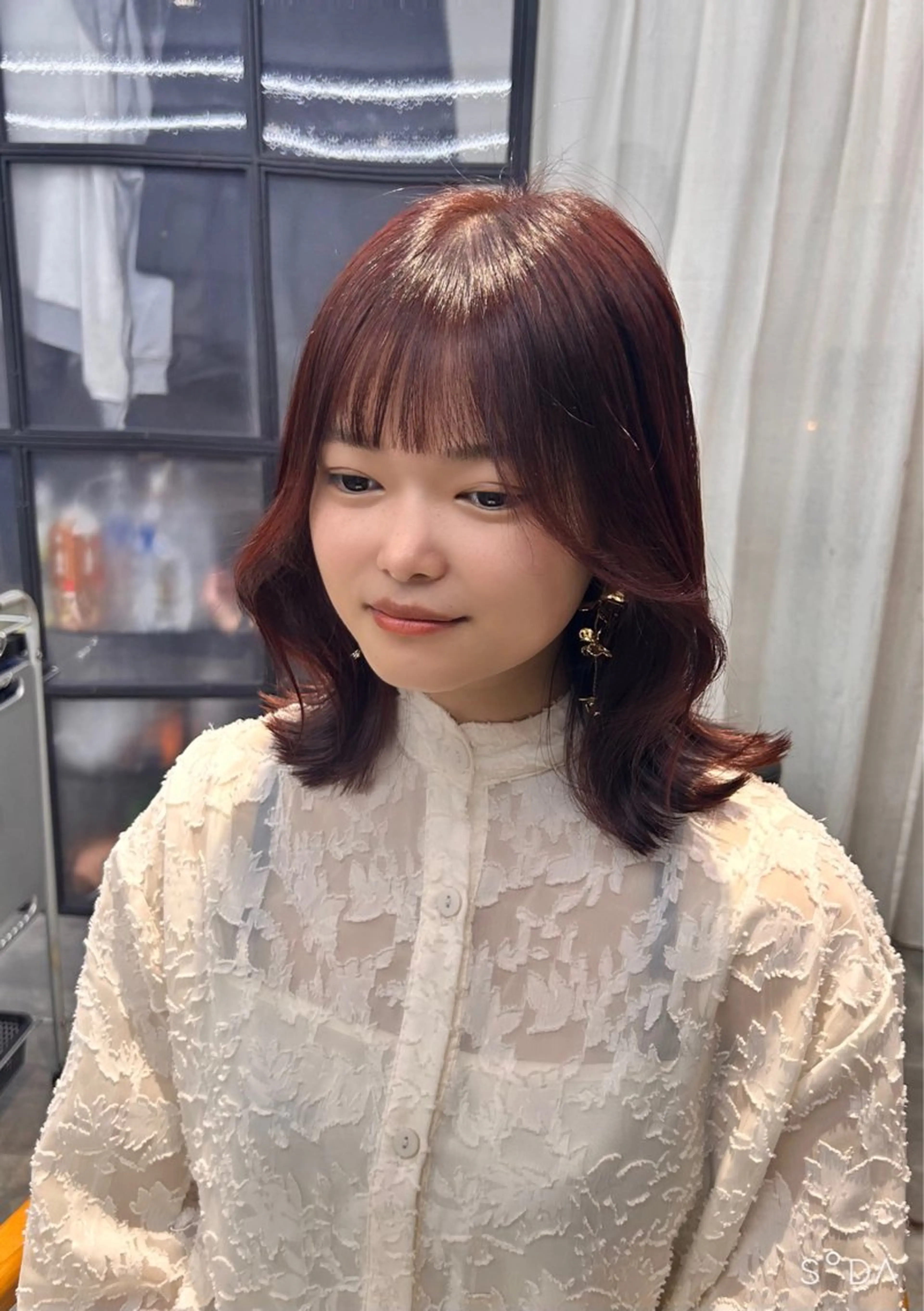 ミディアム カラー 韓国×髪質改善カラー 💎hinaのヘアスタイル