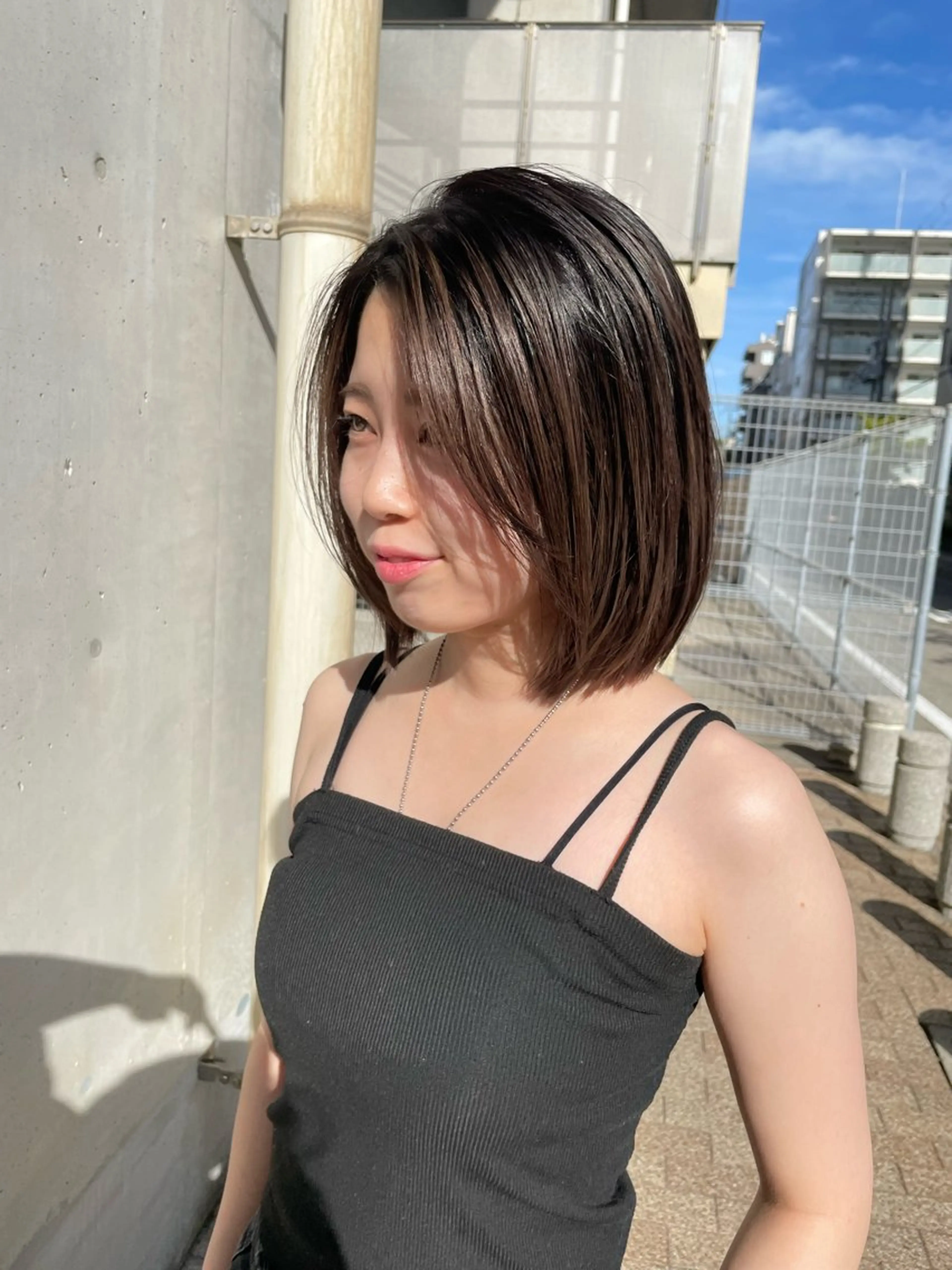 ショート Sherry大国町所属・髪質改善×縮毛矯正 ×艶カラーNAOのヘアスタイル