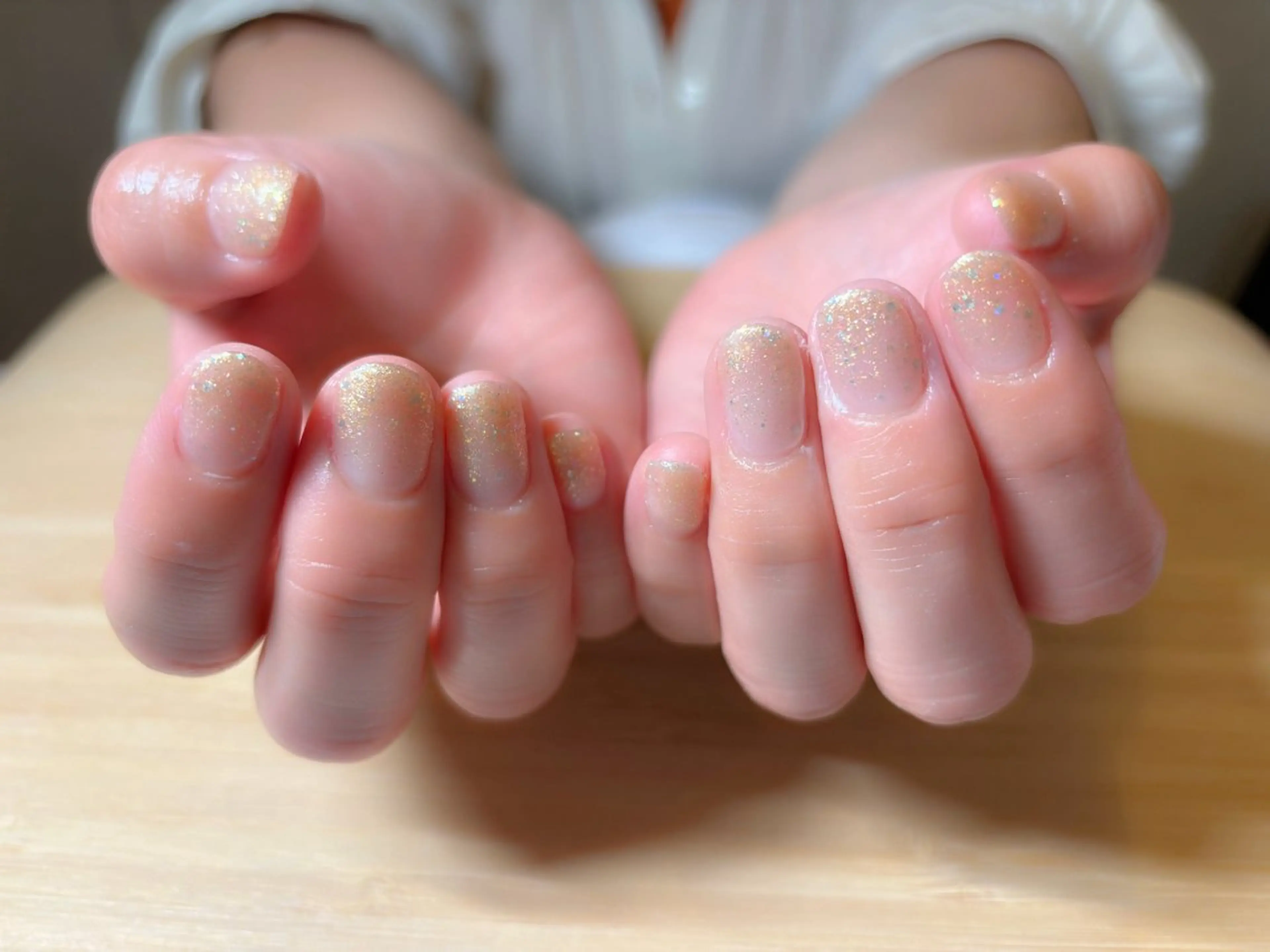 ネイル グラデーション ラメ(グリッター) ラメグラデーション komohana salon🌺のネイルデザイン