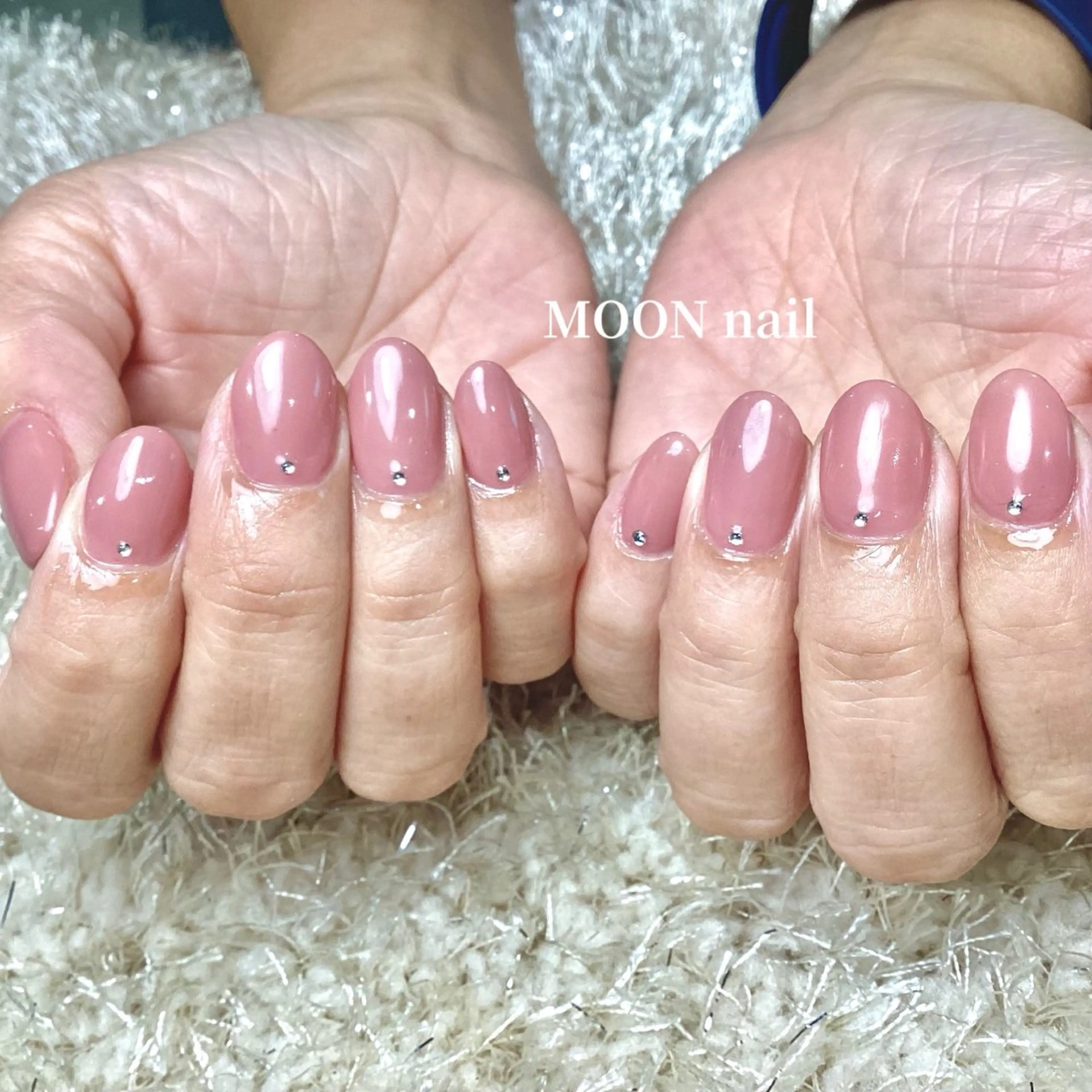 ネイル ストーンネイル 浦添 MOON  nailのネイルデザイン