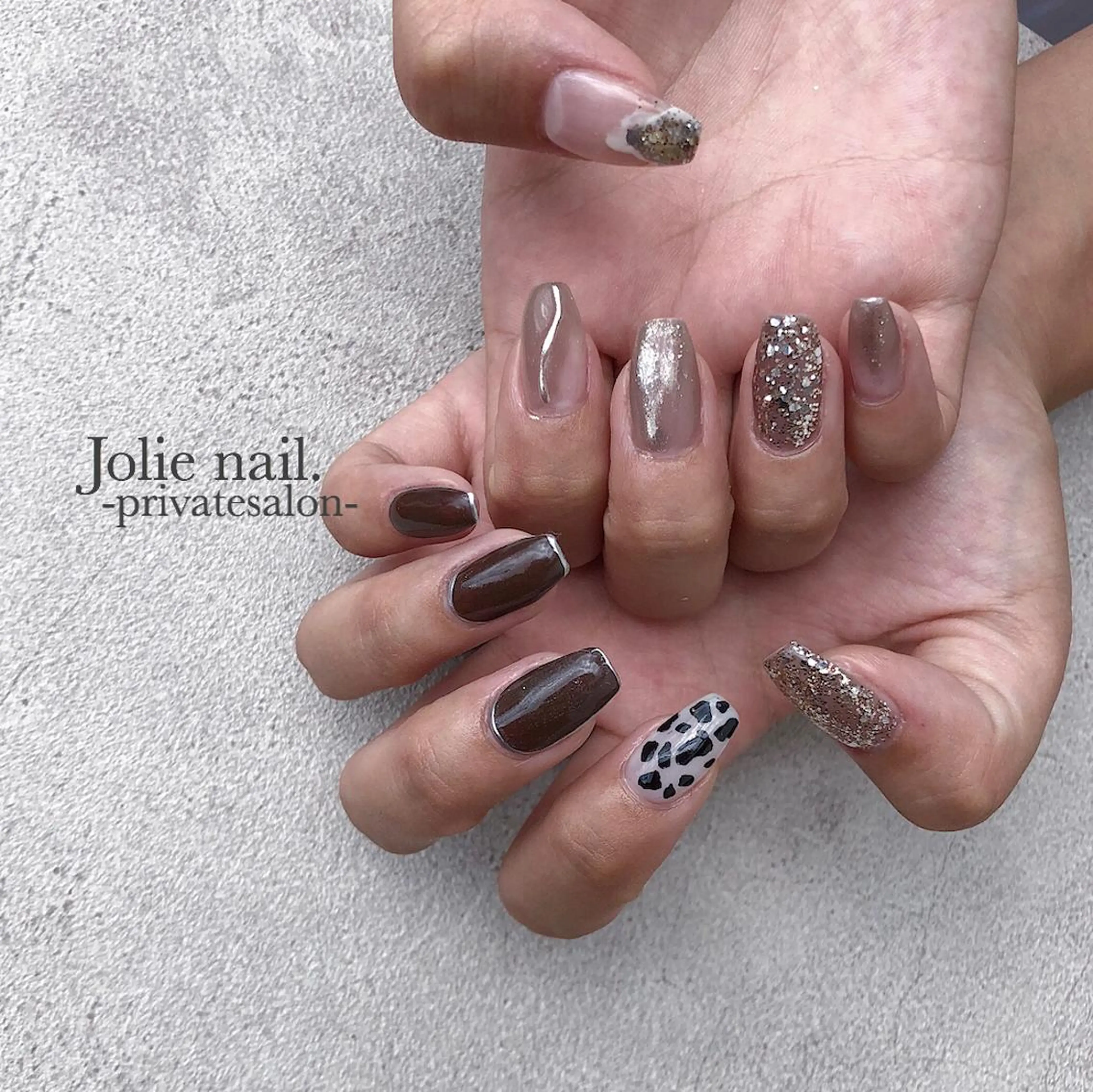 ネイル アートネイル ジェルネイル 大理石ネイル(マーブル) ミラーネイル ニュアンスネイル Chelice nailのネイルデザイン