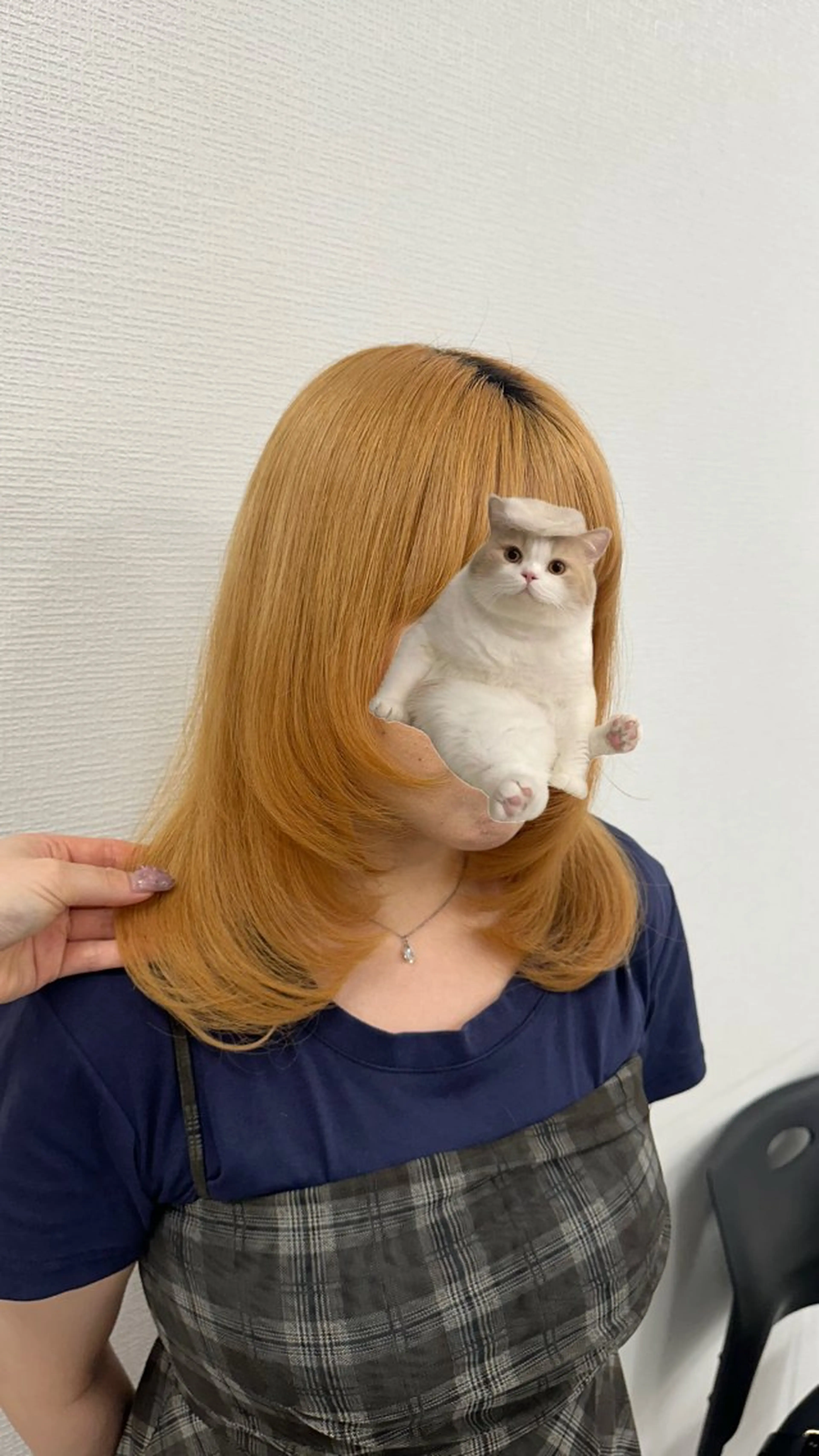 ミディアム 透ける透明感カラー 🤍anju🎀のヘアスタイル