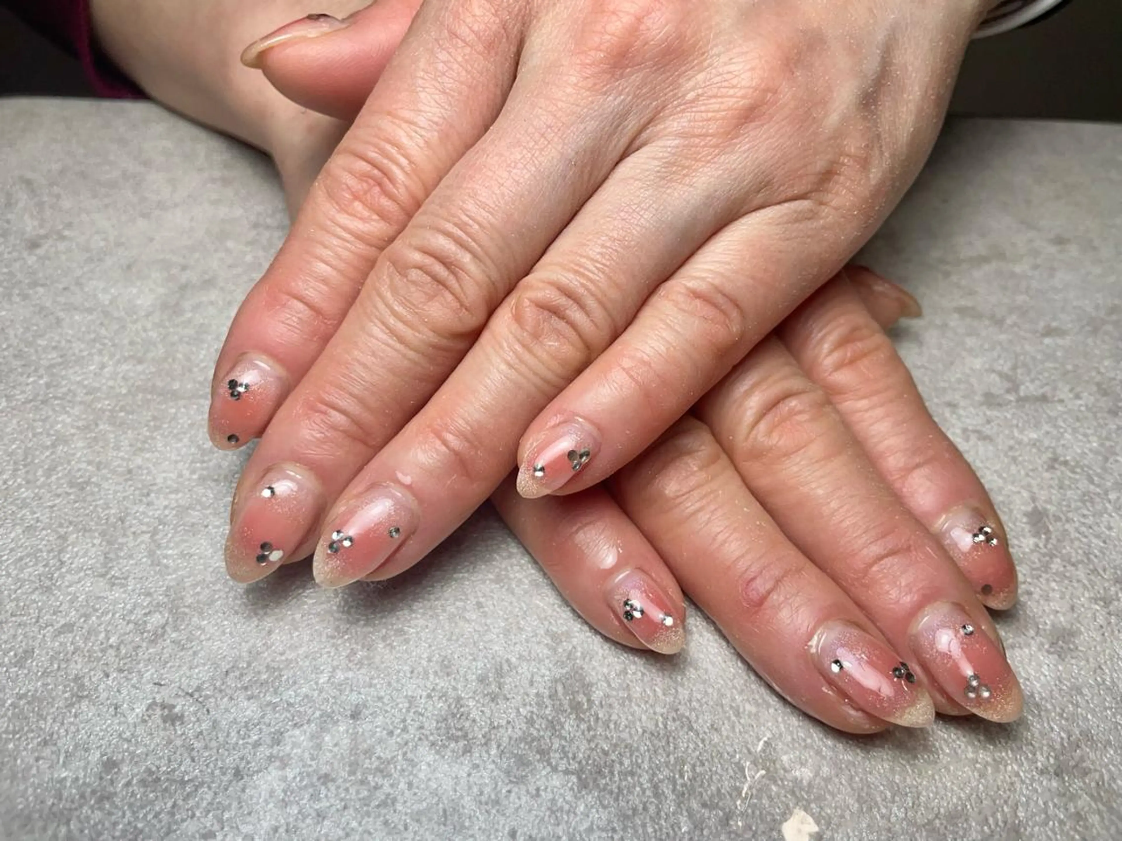 ネイル チークネイル ジェルネイル マグネットネイル パラジェル 春ネイル ハンドネイル BLANCEnail所属・BLANCnail yuuのネイルデザイン