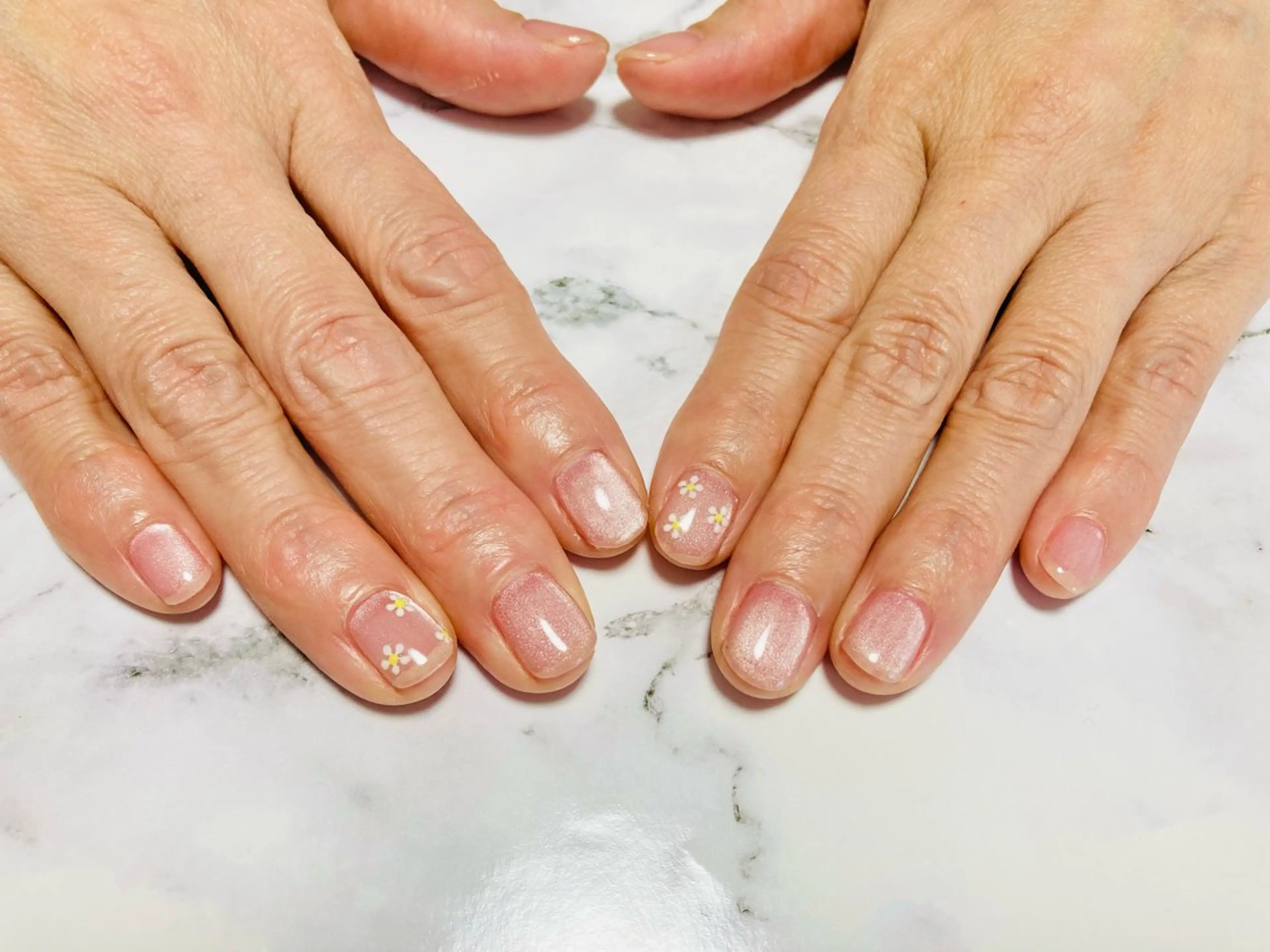 ネイル クリアネイル マグネットネイル ピンク art studio SKY/☺︎nico所属・SKY/☺︎nico エスケーワイ　ニコのネイルデザイン