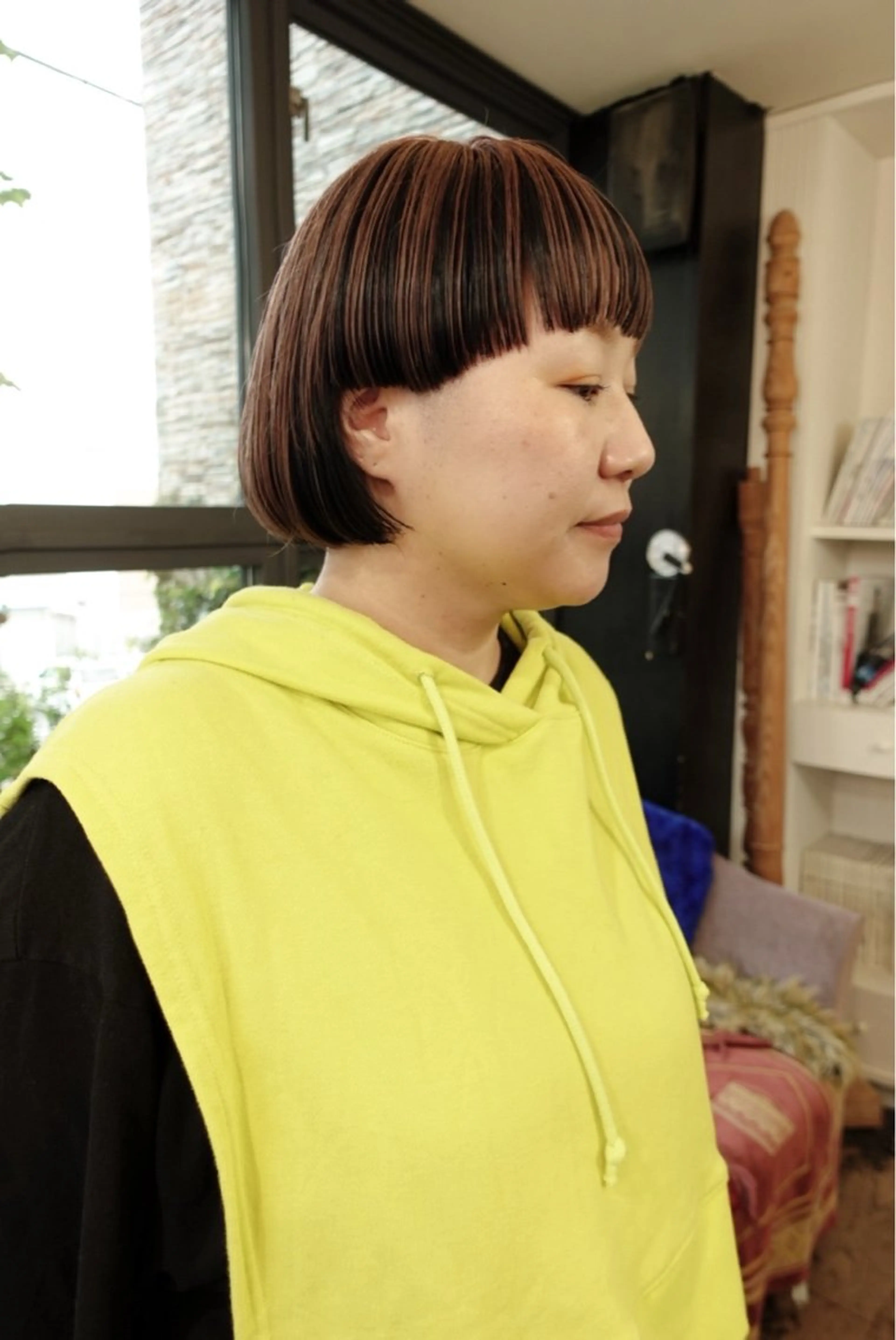 ミディアム カット RINKA 岡崎美容室のヘアスタイル