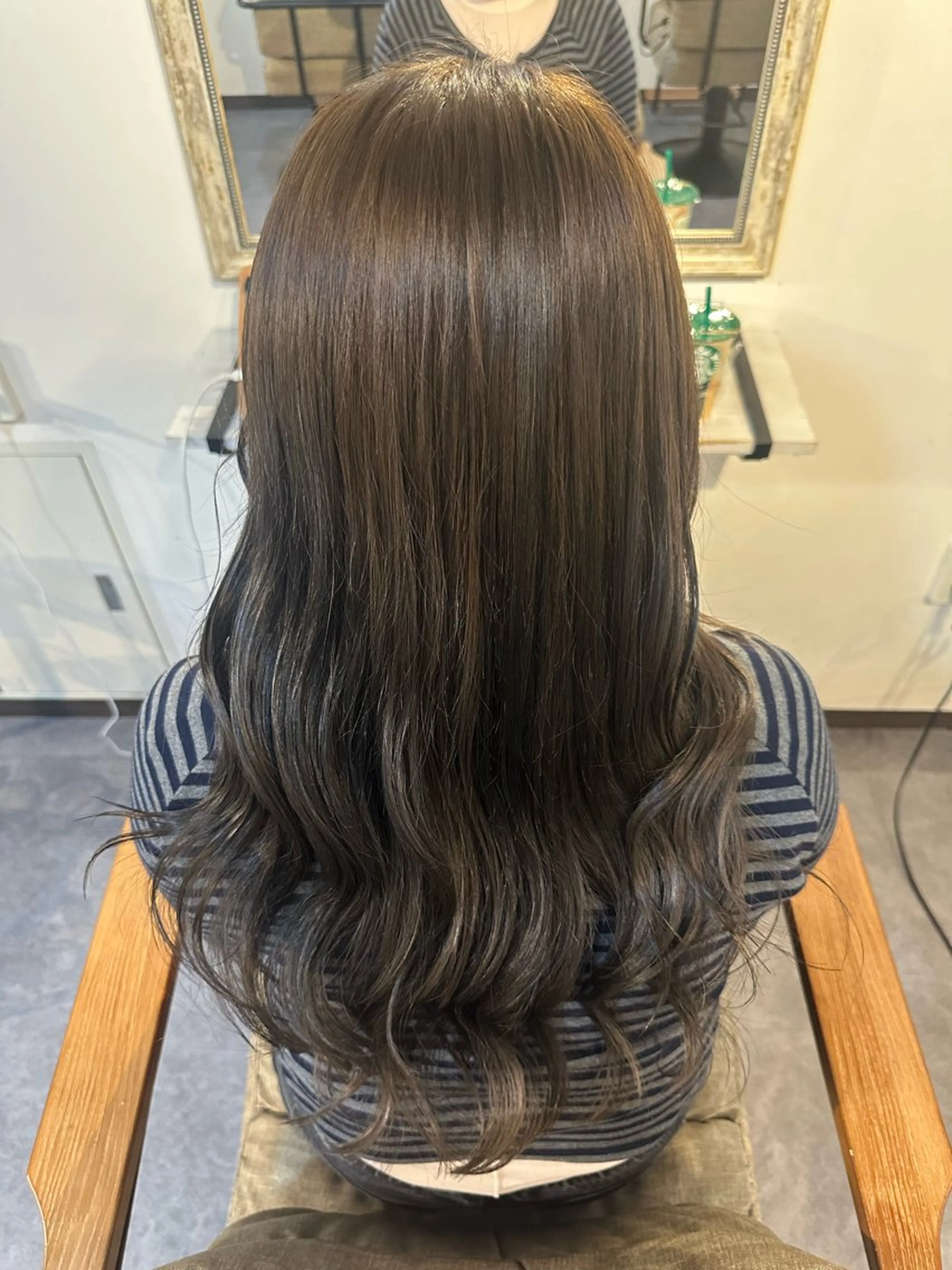 カラー オリーブカラー ヘアカラー Sherry/R 三川町　木村祐里奈のヘアスタイル