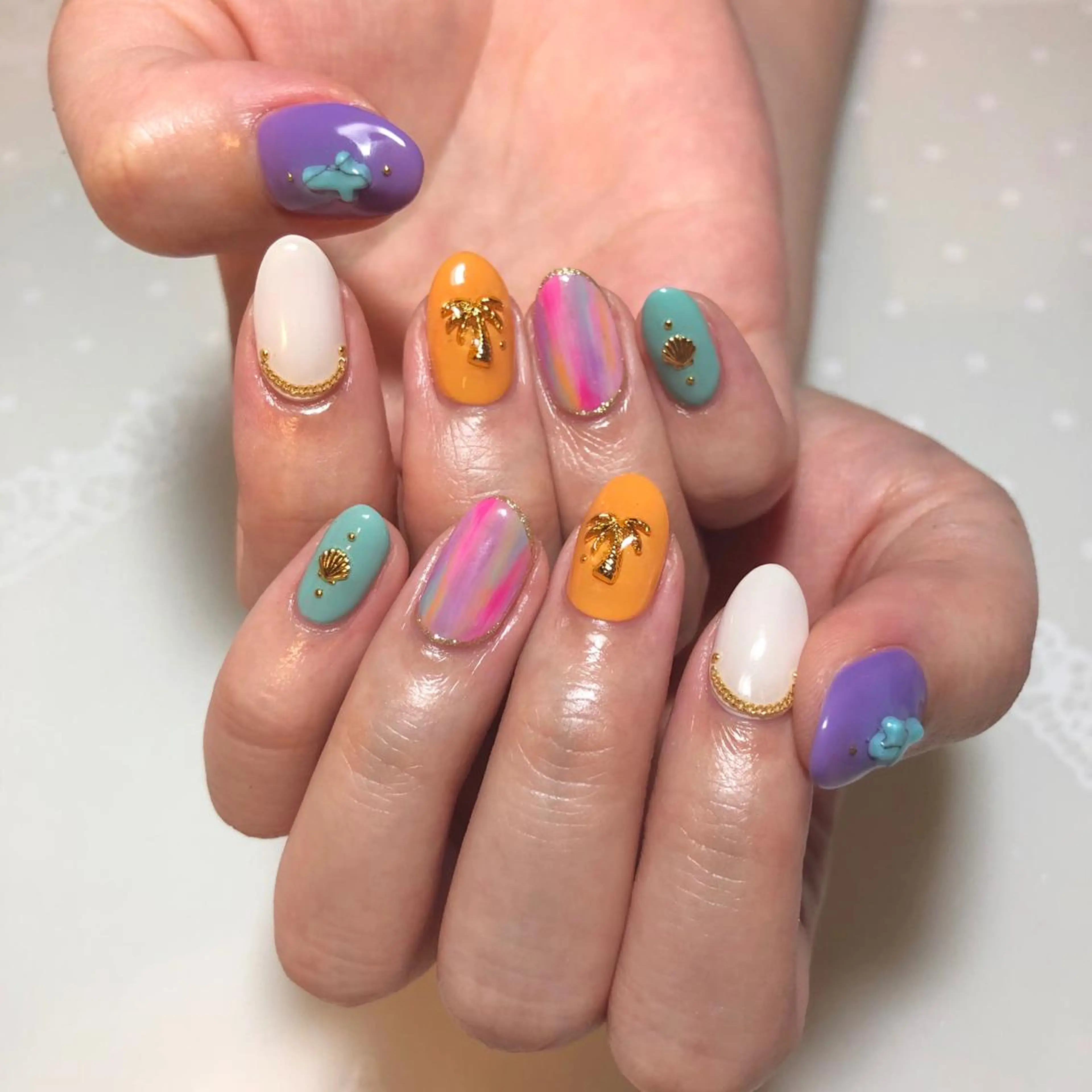 ネイル ニュアンスネイル g-up nail所属・米田 律子のネイルデザイン