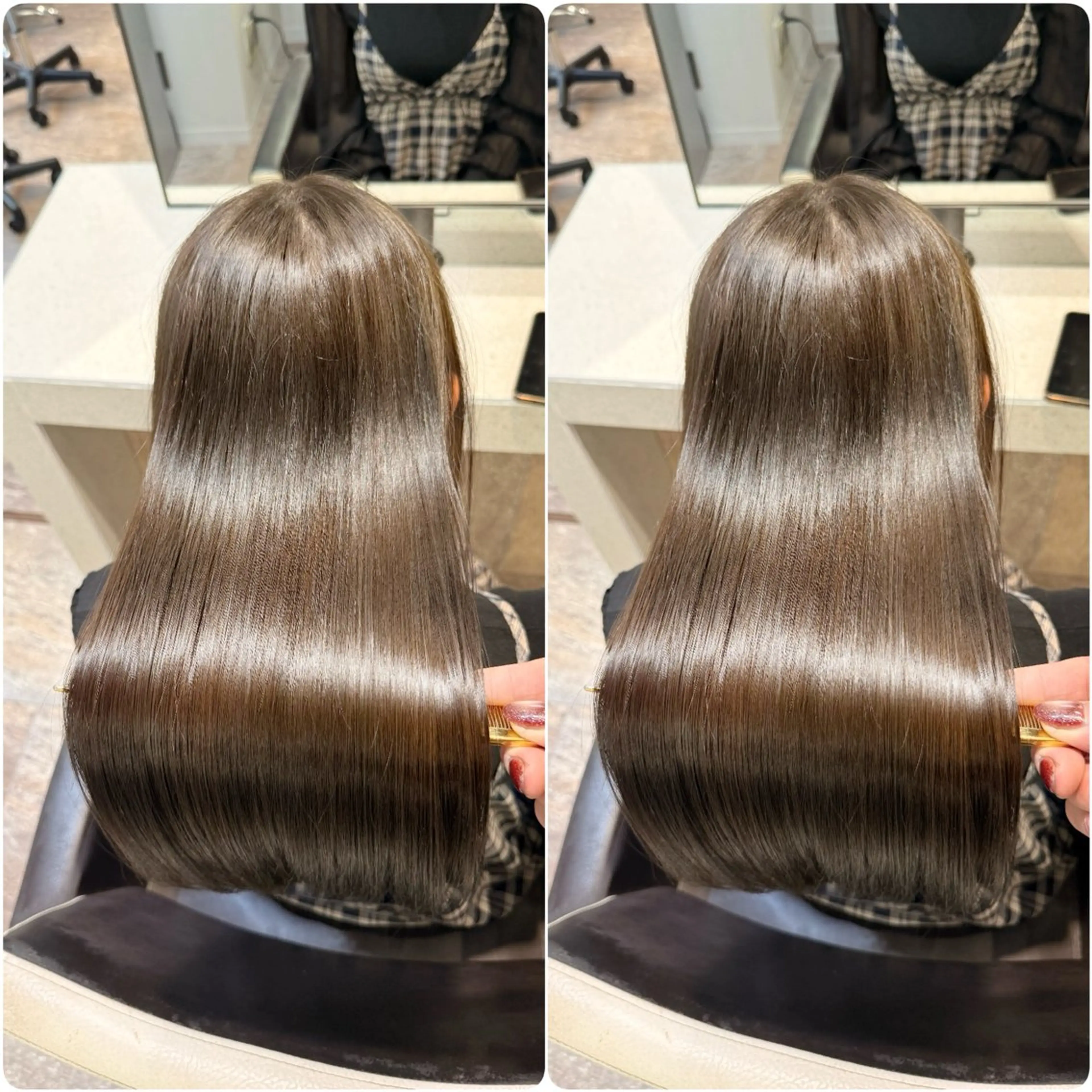 ロング カラー カット 縮毛矯正 トリートメント ヘッドスパ youres hair 髪質改善トリートメント&ヘッドスパ　新宿EAST所属・🌹ULTOWA🌹 髪質改善/縮毛/店長のヘアスタイル