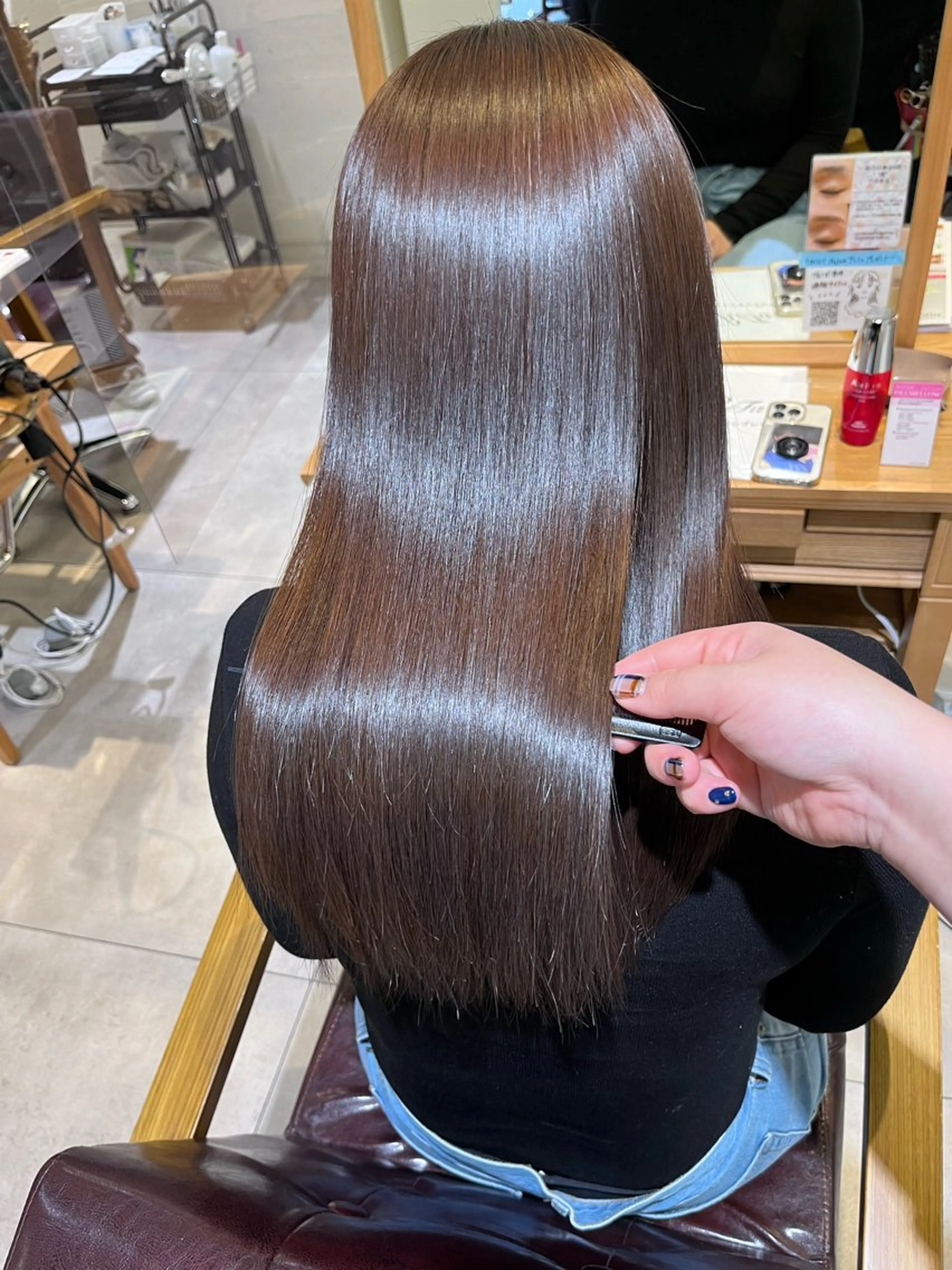 セミロング パーマ BLENDby happiness所属・KAORU/絹髪 /髪質改善/奈良のヘアスタイル