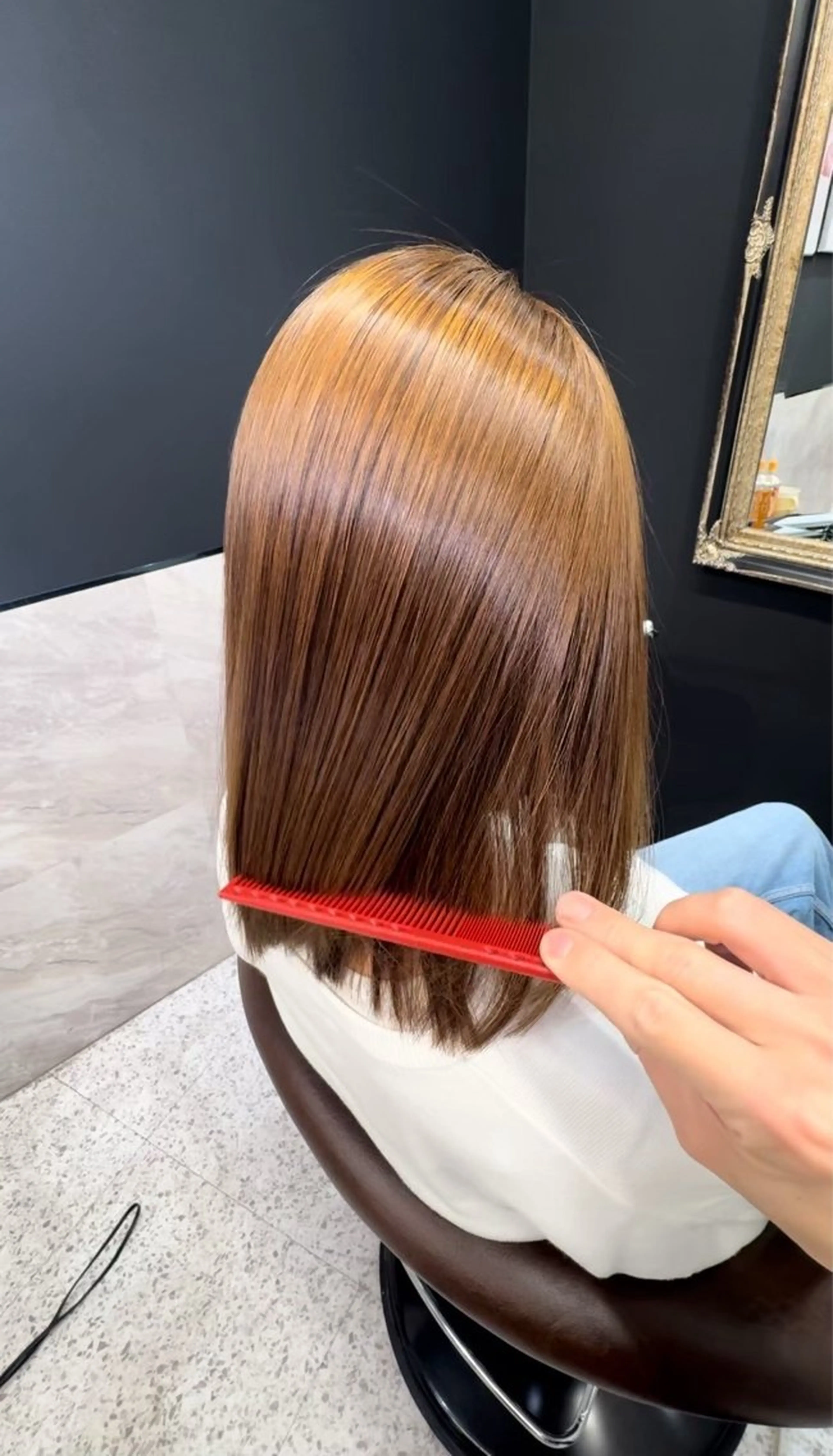 カラー 縮毛矯正 SIGMA LATTE所属・SigmaLatte _momokaのヘアスタイル