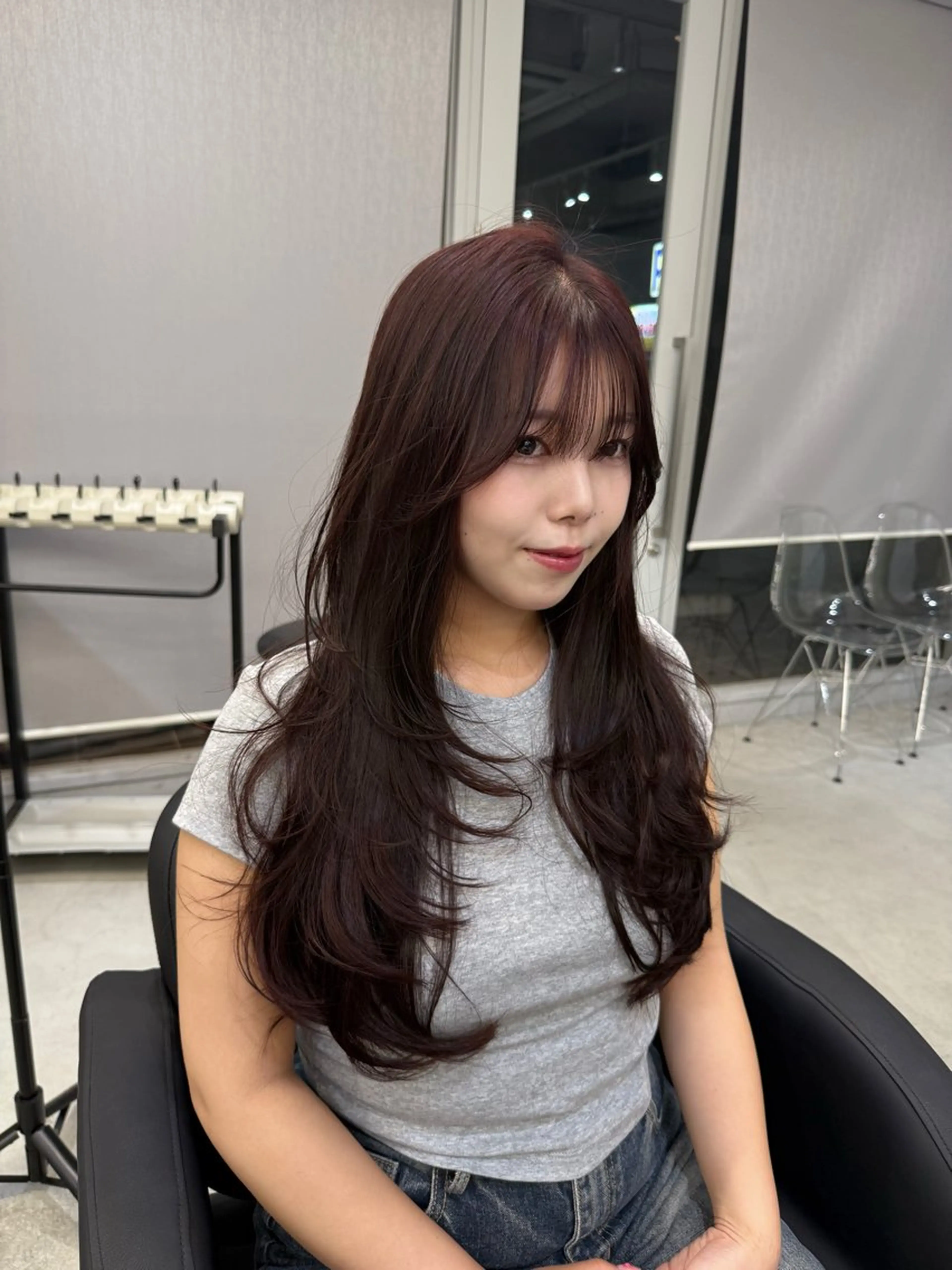 ロング カット ヘアカラー Hinane ‪❤︎‬のヘアスタイル