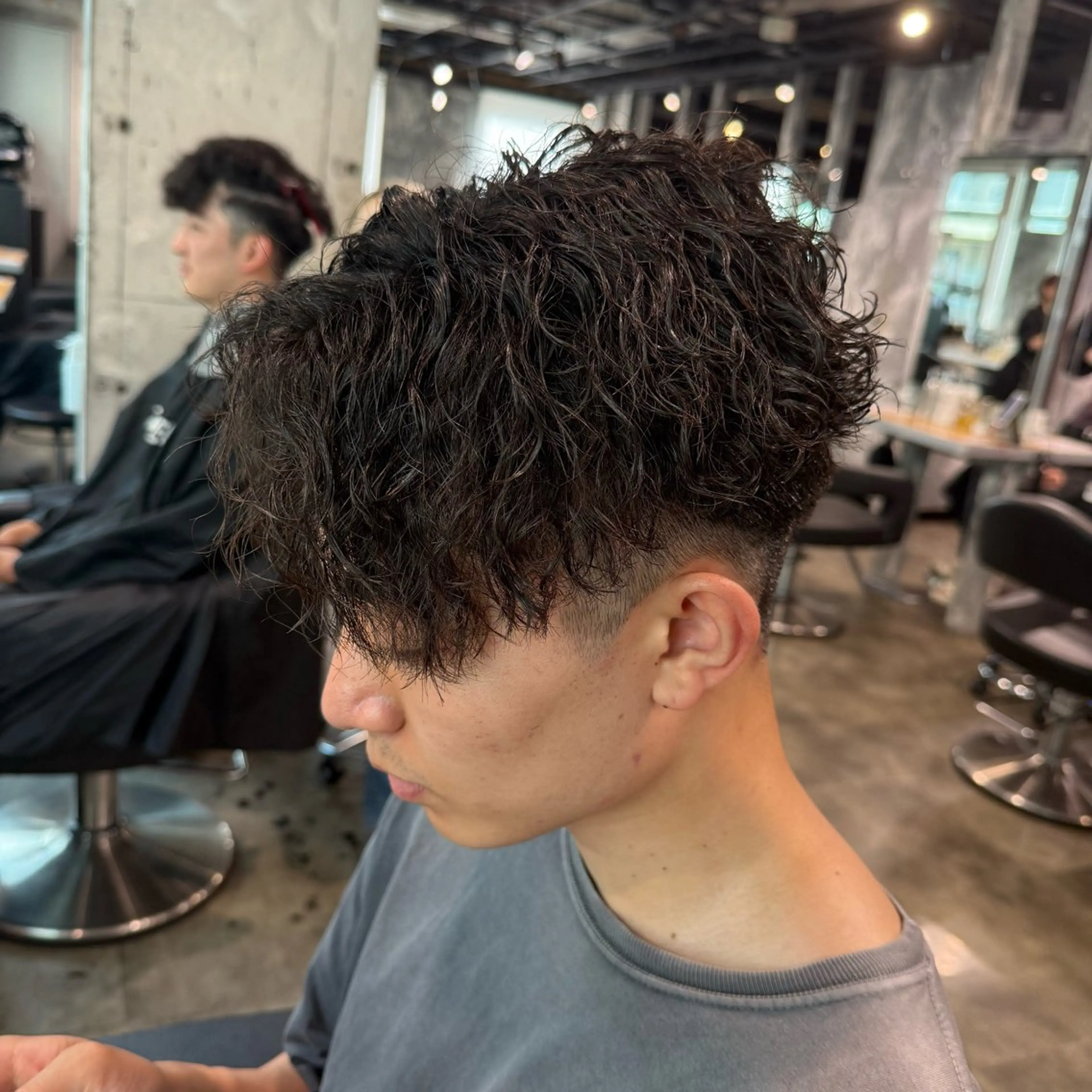 ショート カラー パーマ ヘアアレンジ メンズ キッズ 🔷横浜1のパーマ 職人🔷将太郎のヘアスタイル