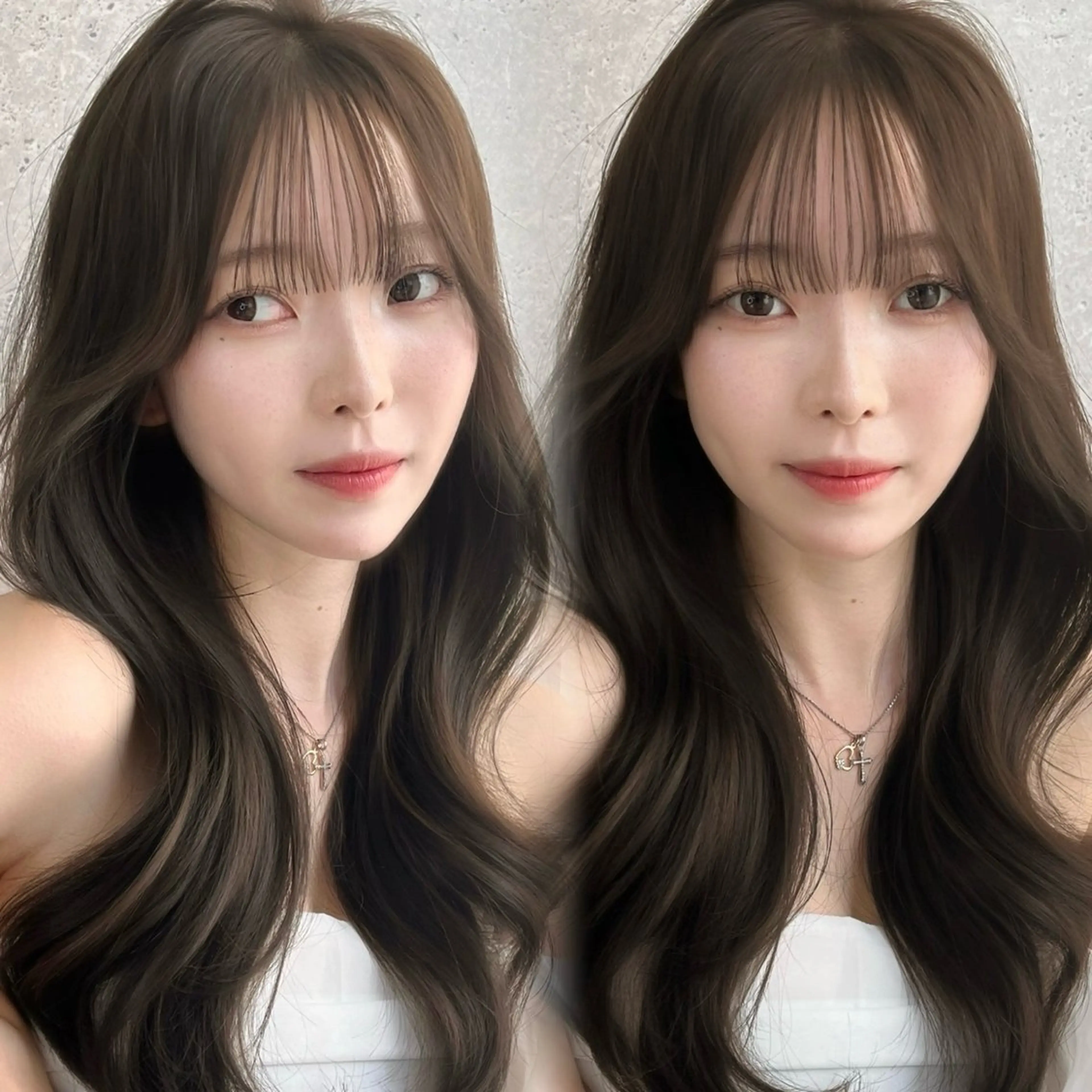 期間限定価格🤎大人かわいいを叶える🤎【韓国カット＋ケアカラー＋さら艶プレミアムトリートメント＋スタイリング】の写真