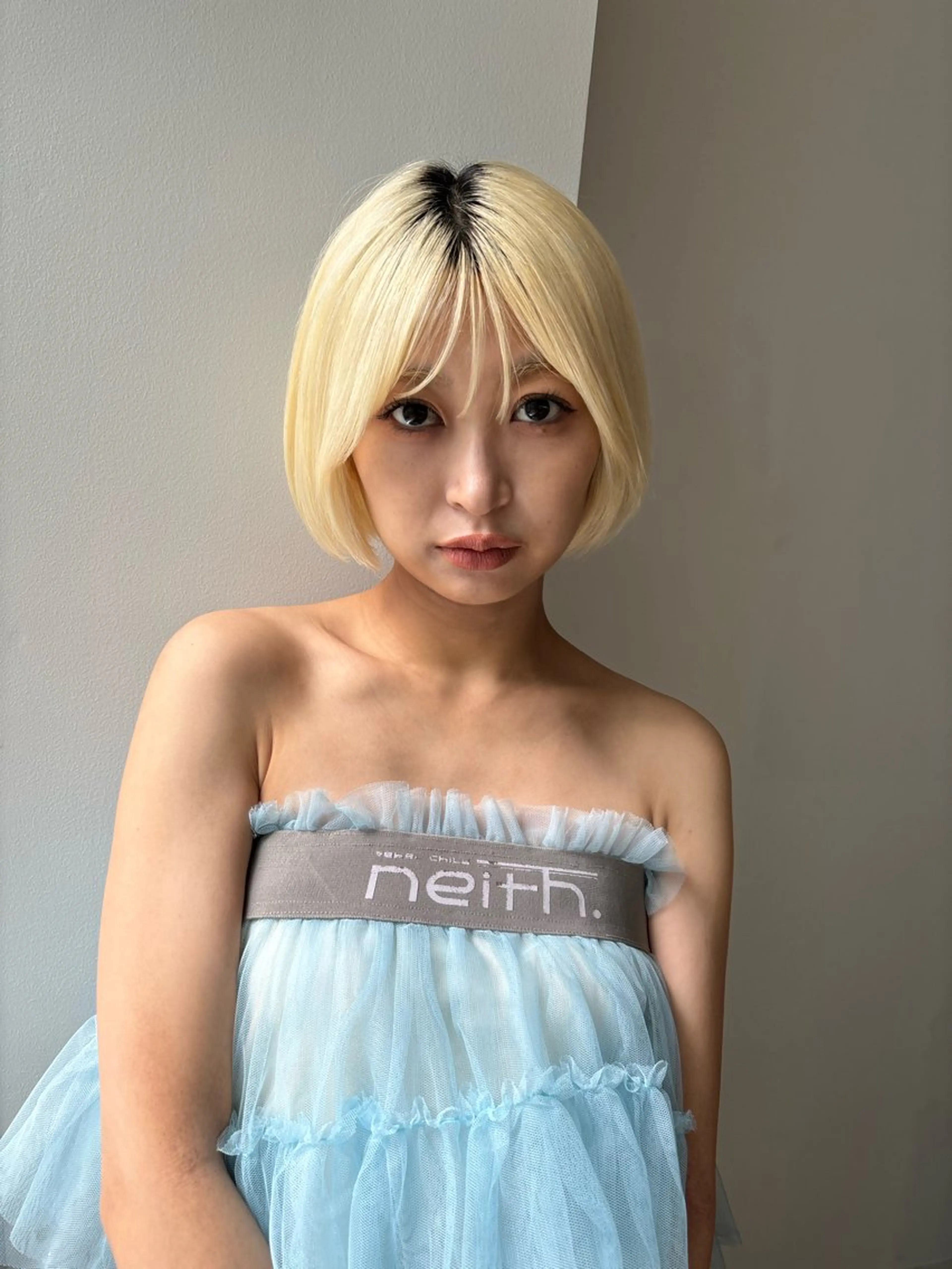 ショート カラー ヘアアレンジ カット ボブ/透明感ベージュ 🫧クルミ🌟のヘアスタイル