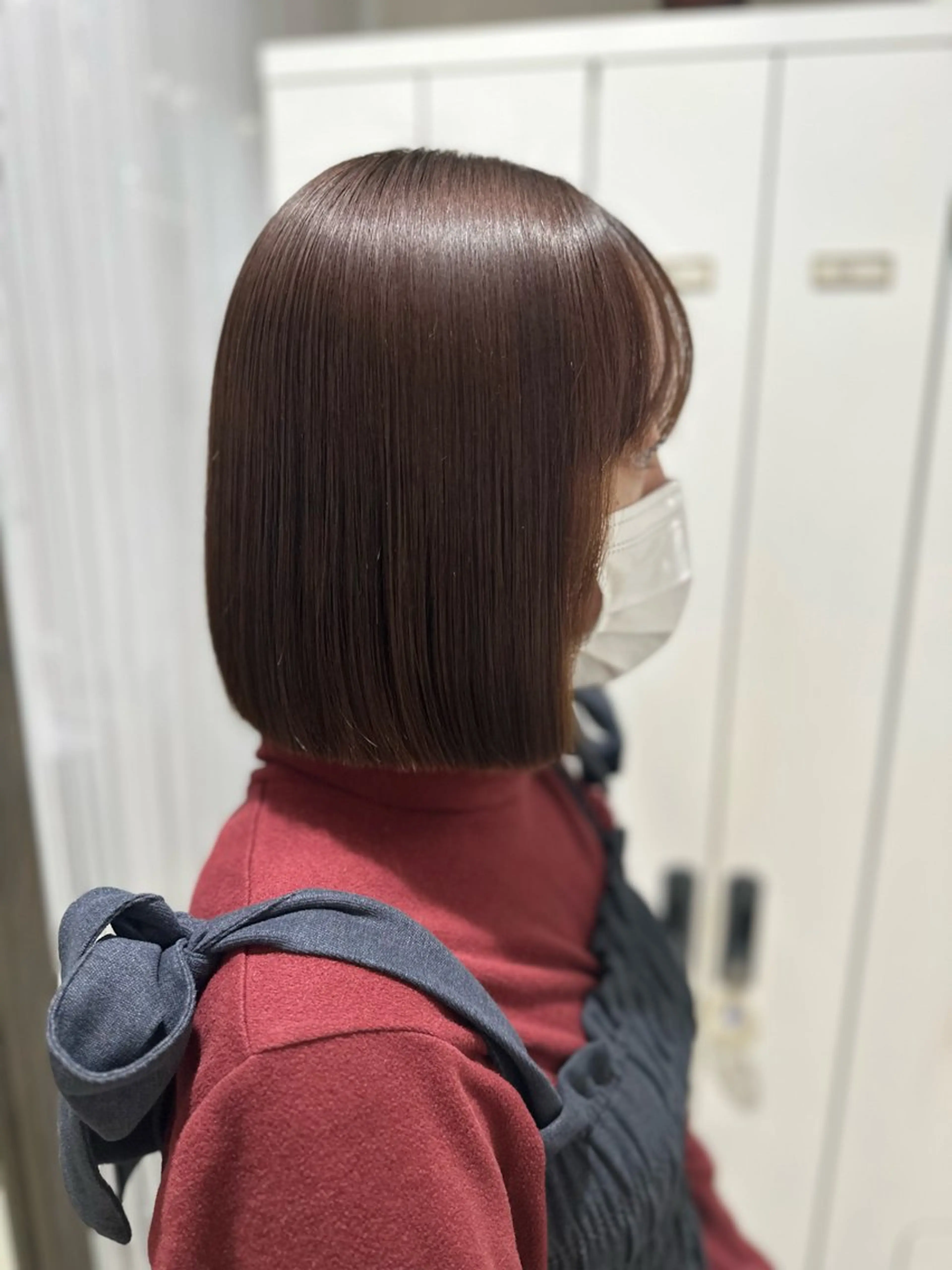 ショート パーマ 縮毛矯正 カット 縮毛矯正 艶カラー/縮毛矯正/ ブリーチカラー/みなのヘアスタイル