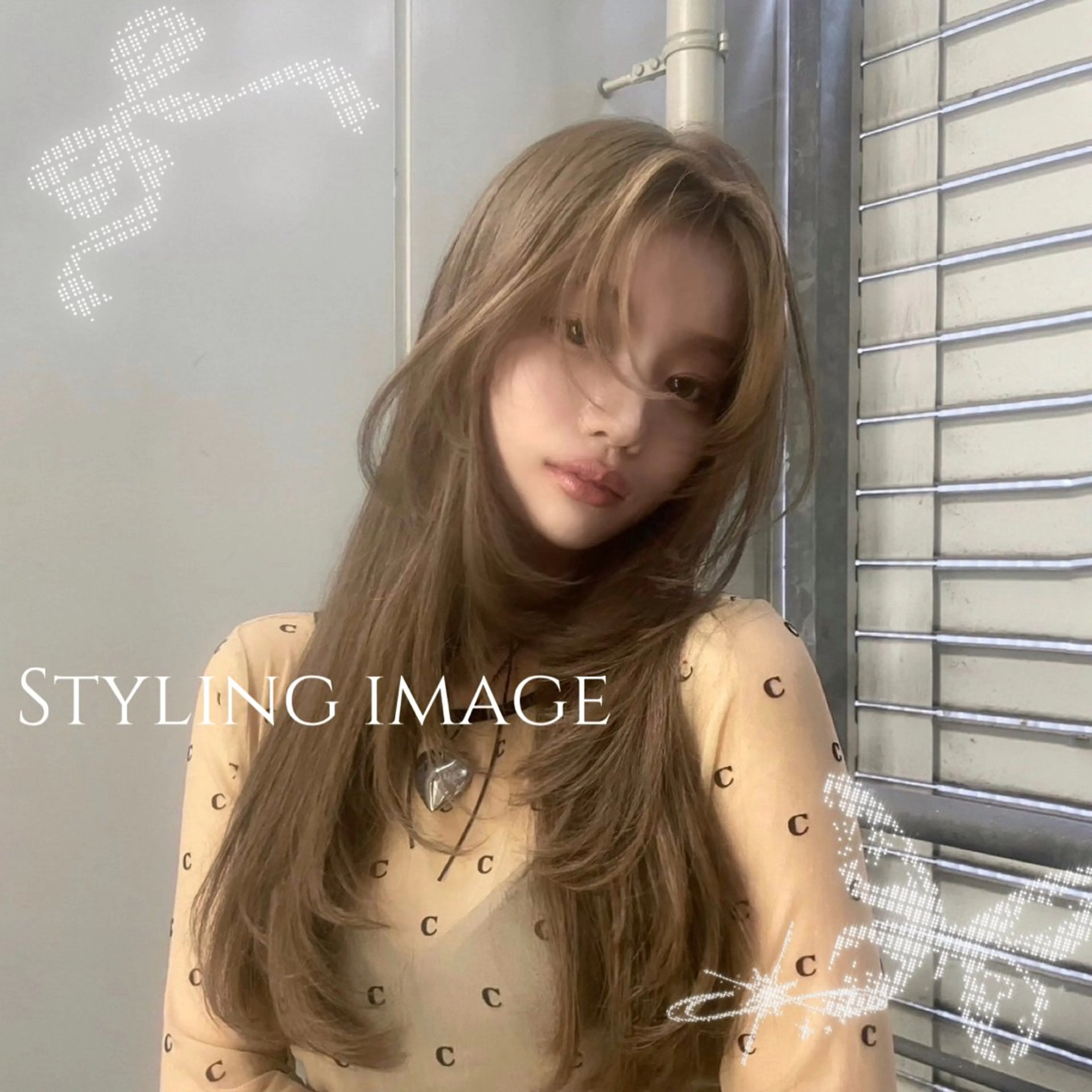 ロング 韓国風ヘア レイヤーカット ワンホンヘア 🤍タンバルモリ/ ボブ🤍Hitohaのヘアスタイル