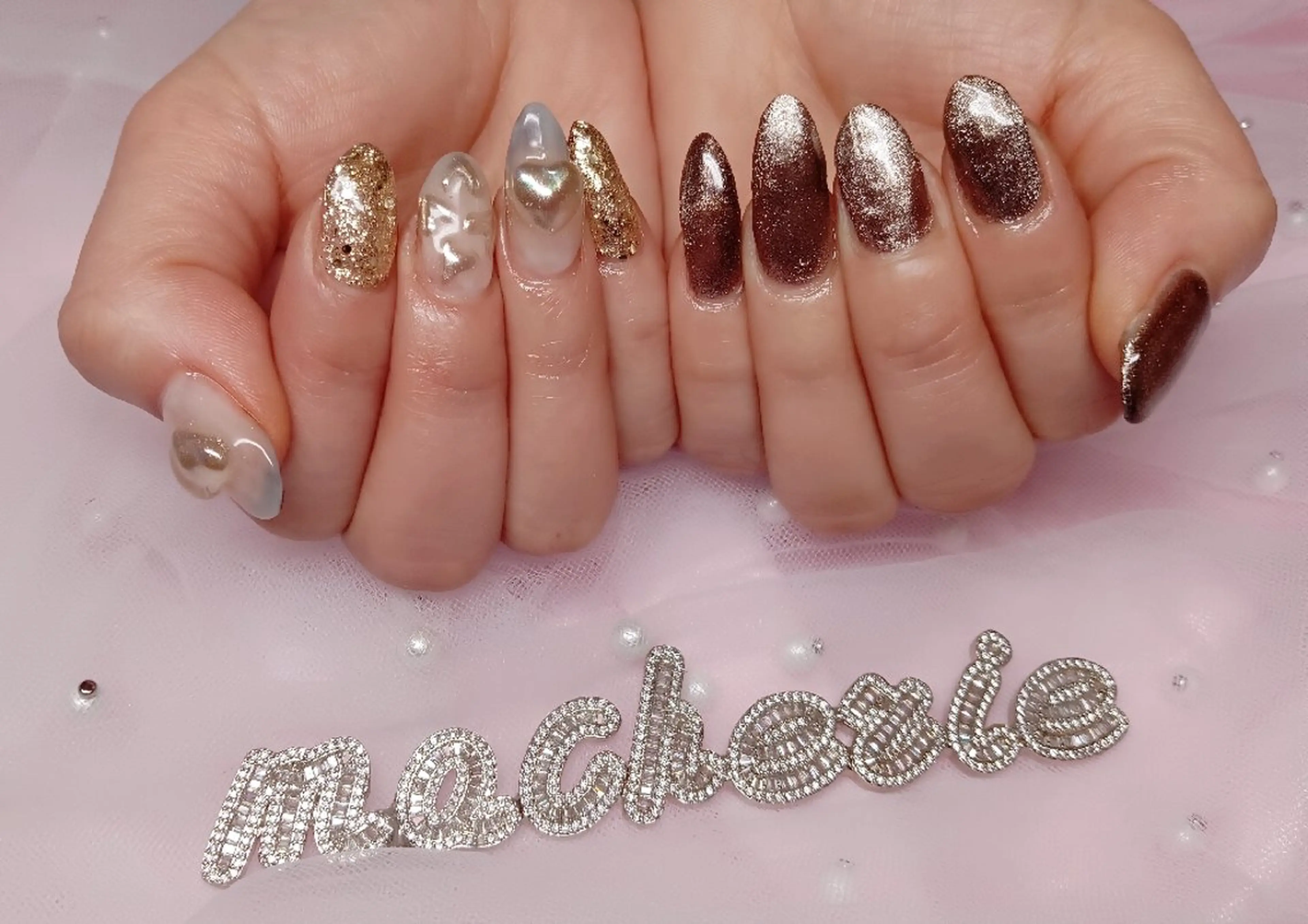 ネイル バレンタイン ハンドネイル Nail Salon macherieのネイルデザイン