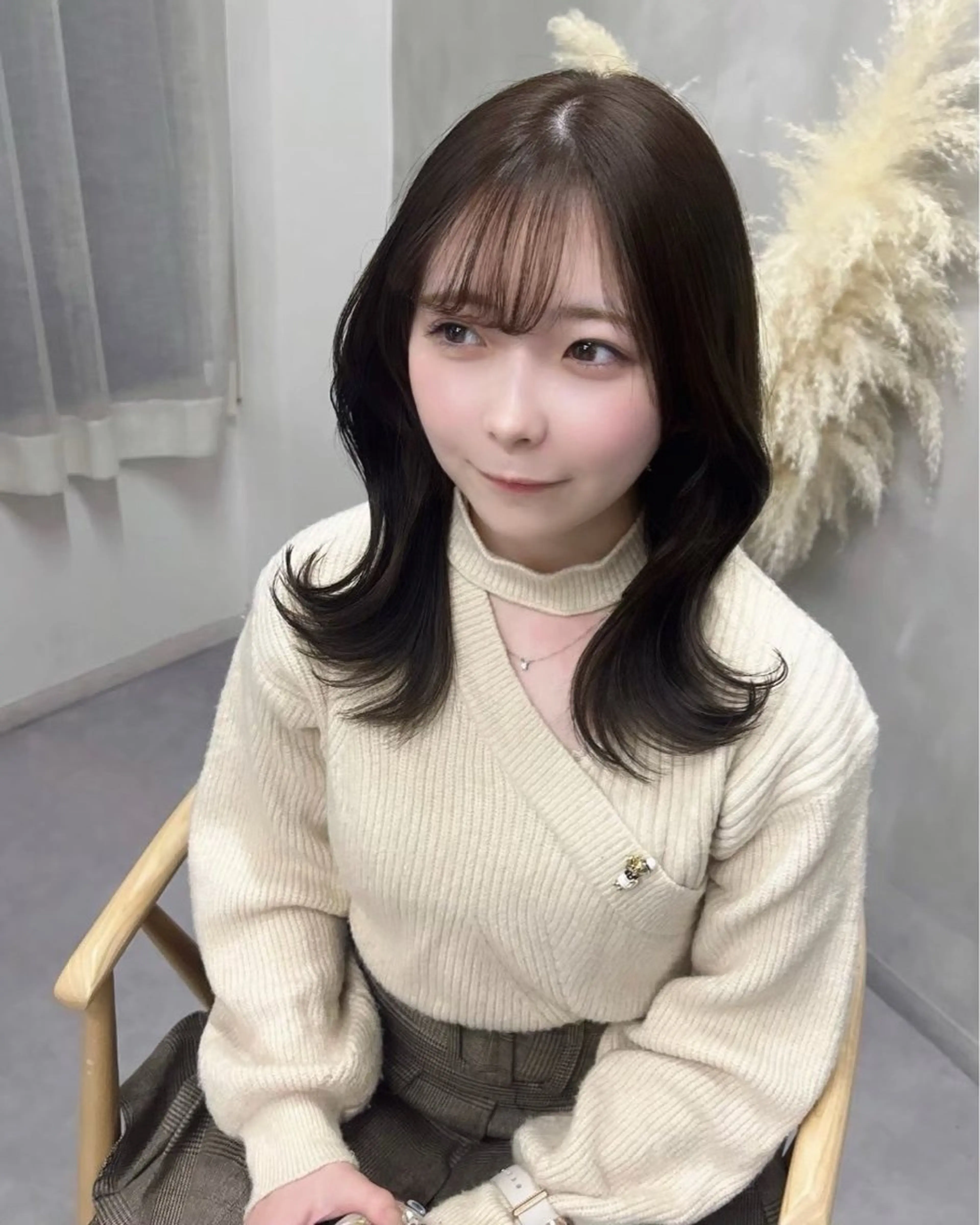 セミロング 艶レイヤー🍊 加藤隆也のヘアスタイル