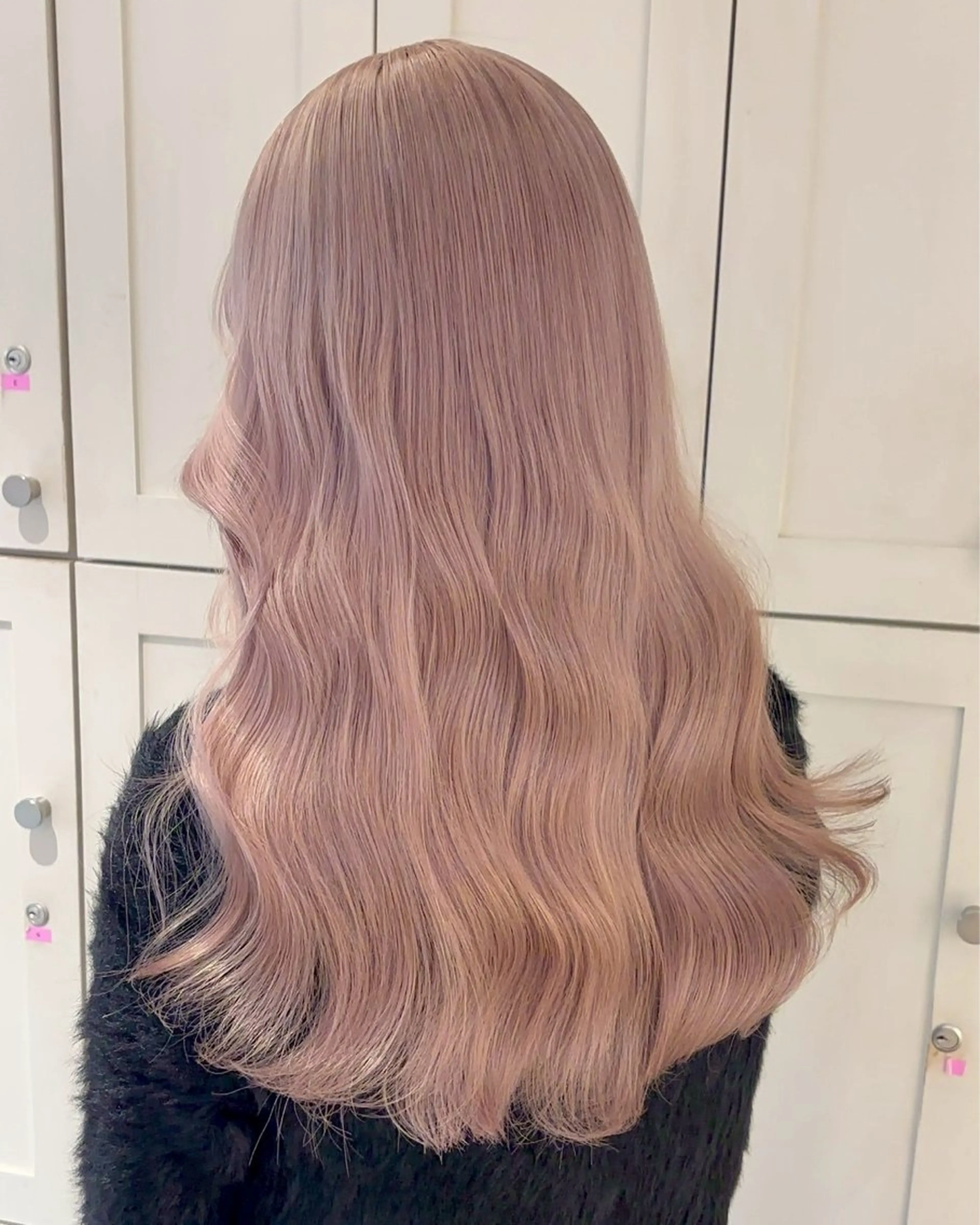 セミロング カラー ヘアカラー 🫧ミルクティー ブリーチRIKU🫧のヘアスタイル