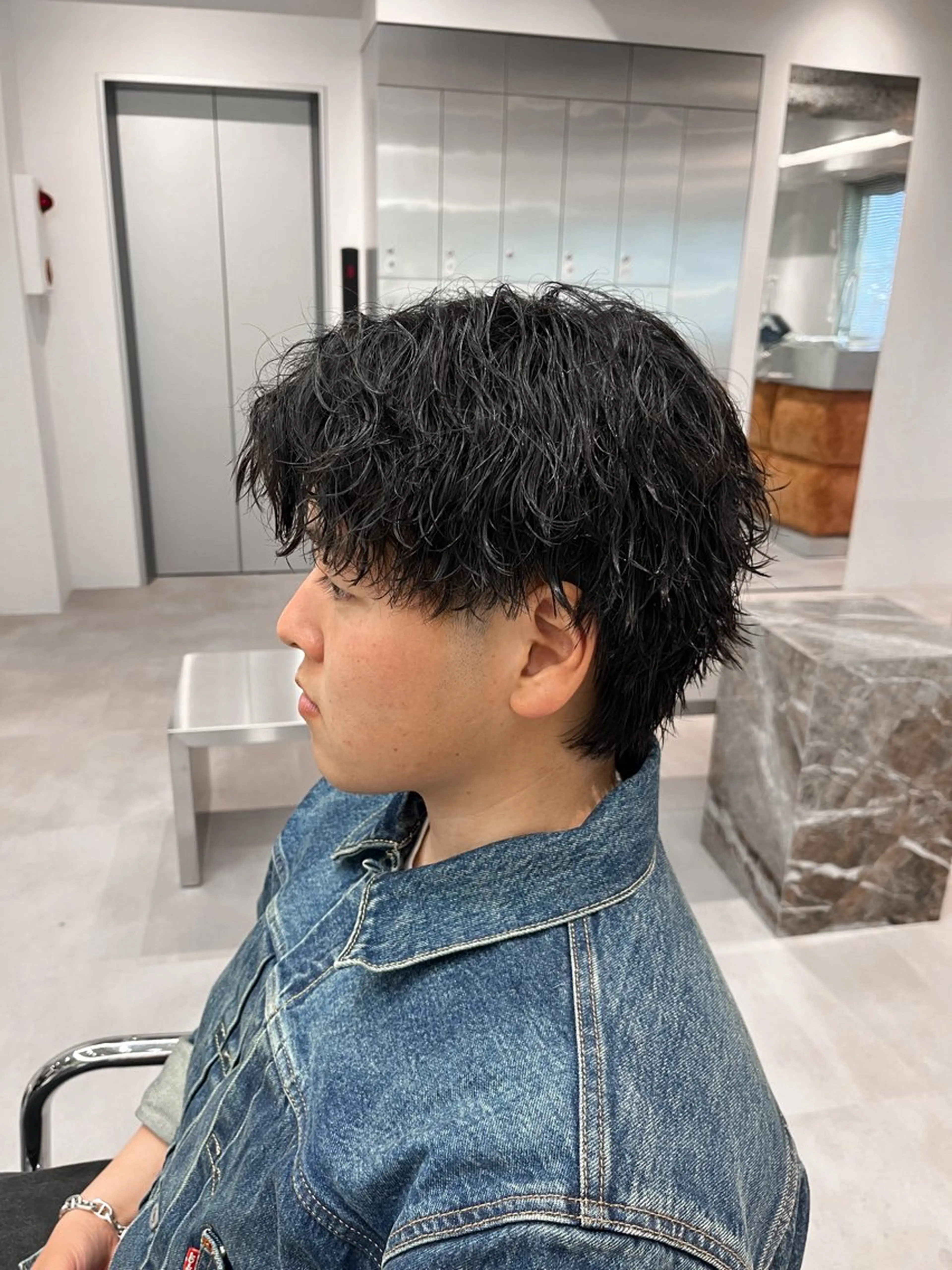 ショート パーマ メンズ soen所属・⚡メンズパーマフ ェードカットTomyのヘアスタイル