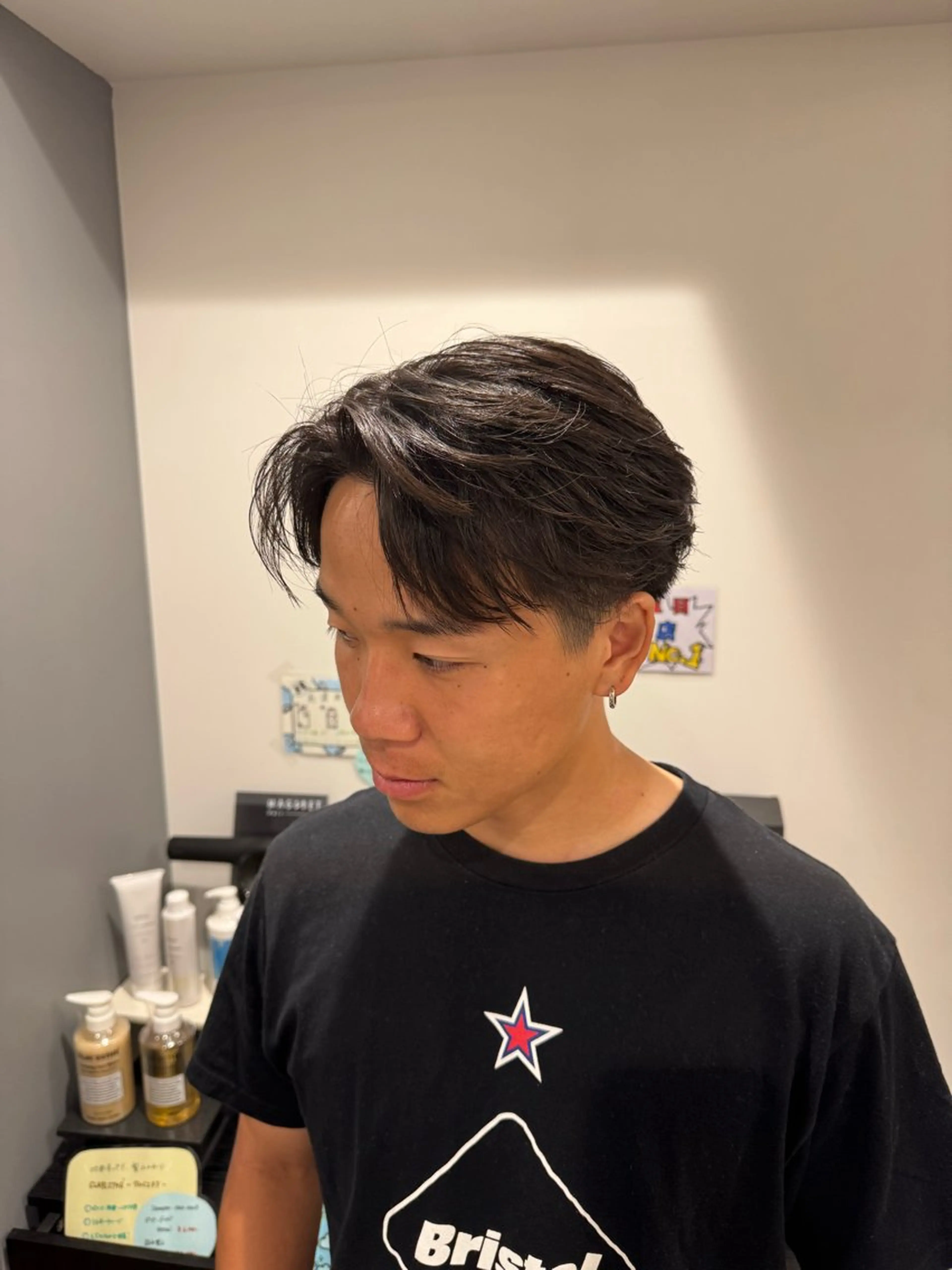 メンズ カット 大名/透明感カラー/ 中明度カラー/徹平のヘアスタイル