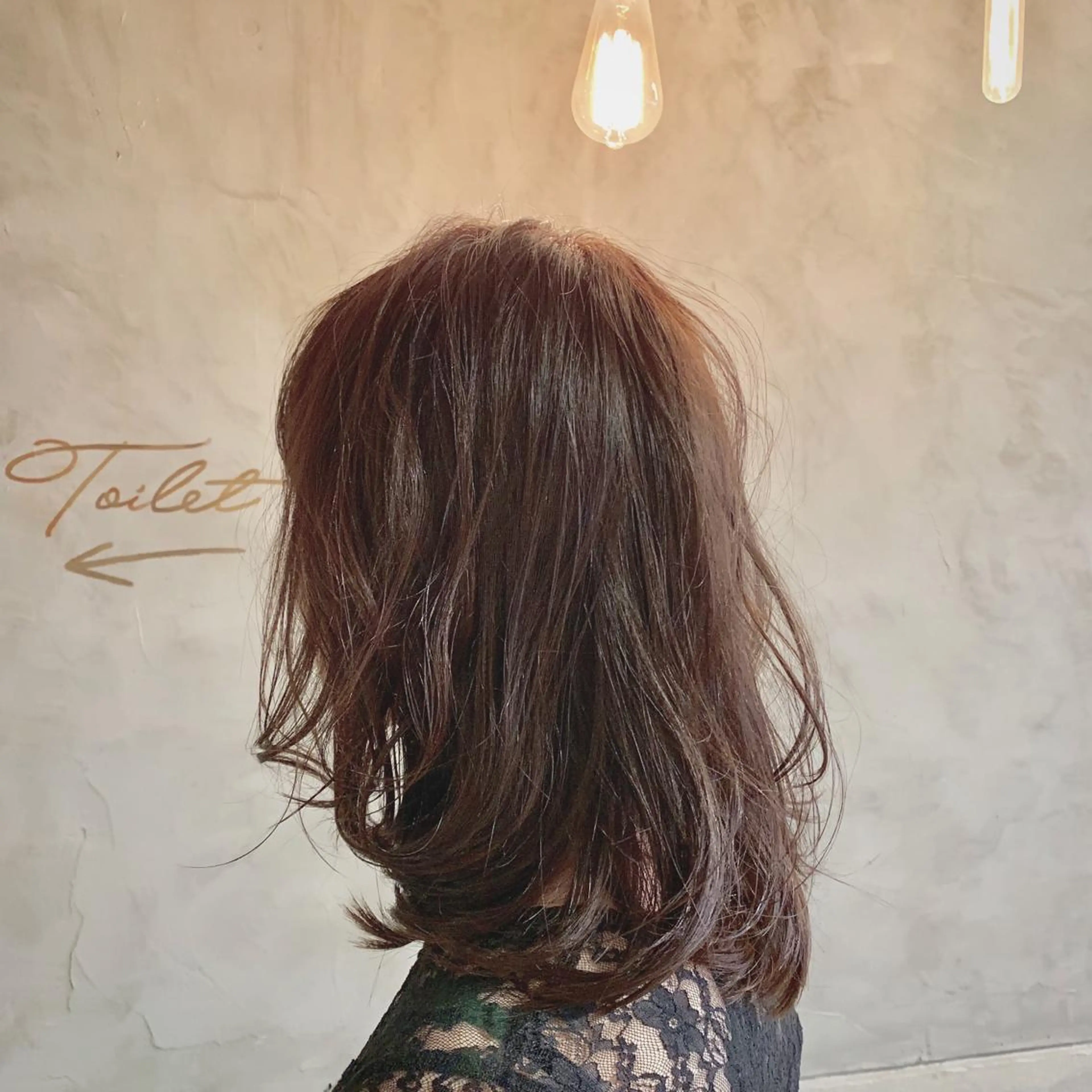 ミディアム ヘアカラー トリートメント 落合 妙佳のヘアスタイル